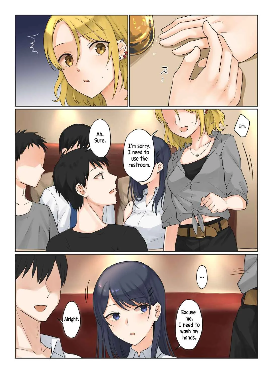 1RT de Nakawarui Nonke Joshi-tachi ga 1-byou Kiss suru Series Chapter 2: I want to go out with you - Page 5