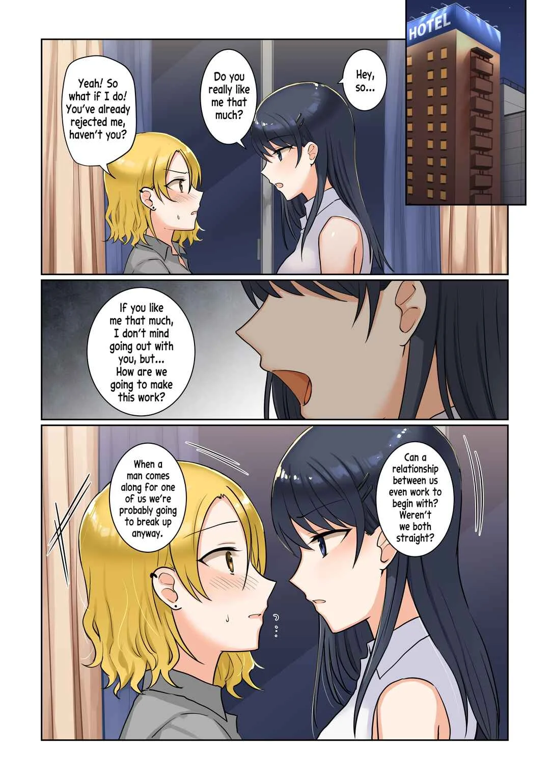 1RT de Nakawarui Nonke Joshi-tachi ga 1-byou Kiss suru Series Chapter 2: I want to go out with you - Page 18