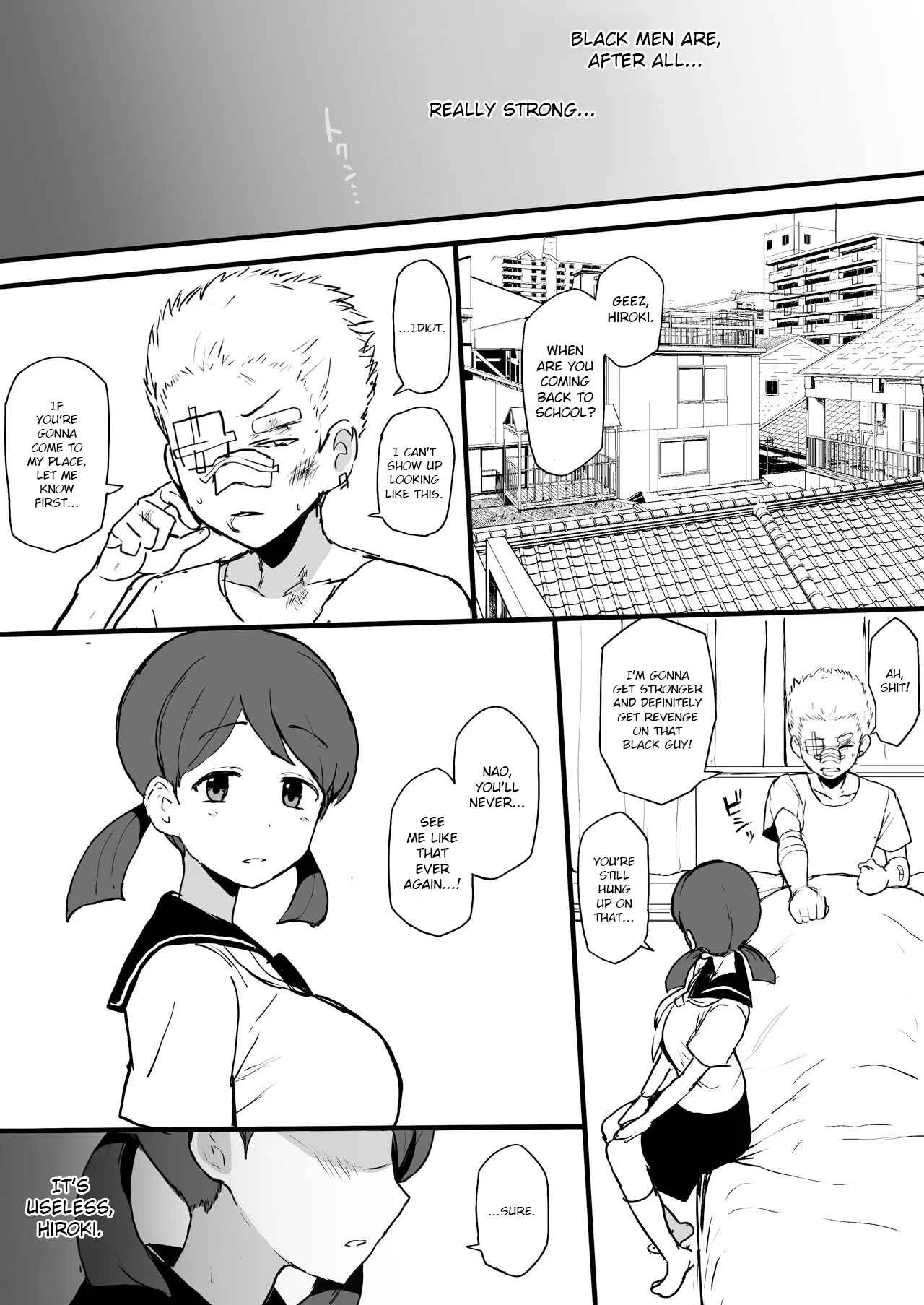 4P Kokujin no Tenkousei ni Osananajimi o NTR ru Chapter 1 - Page 2