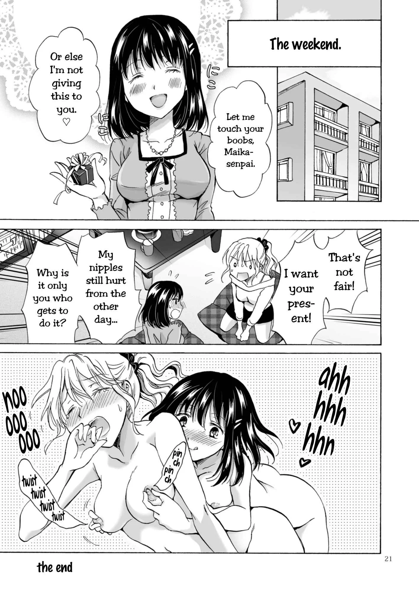 Aoi-chan and Senpai Series Chapter 2: Office Lady Cumming Just From Getting Tits Groped Manga - Page 21