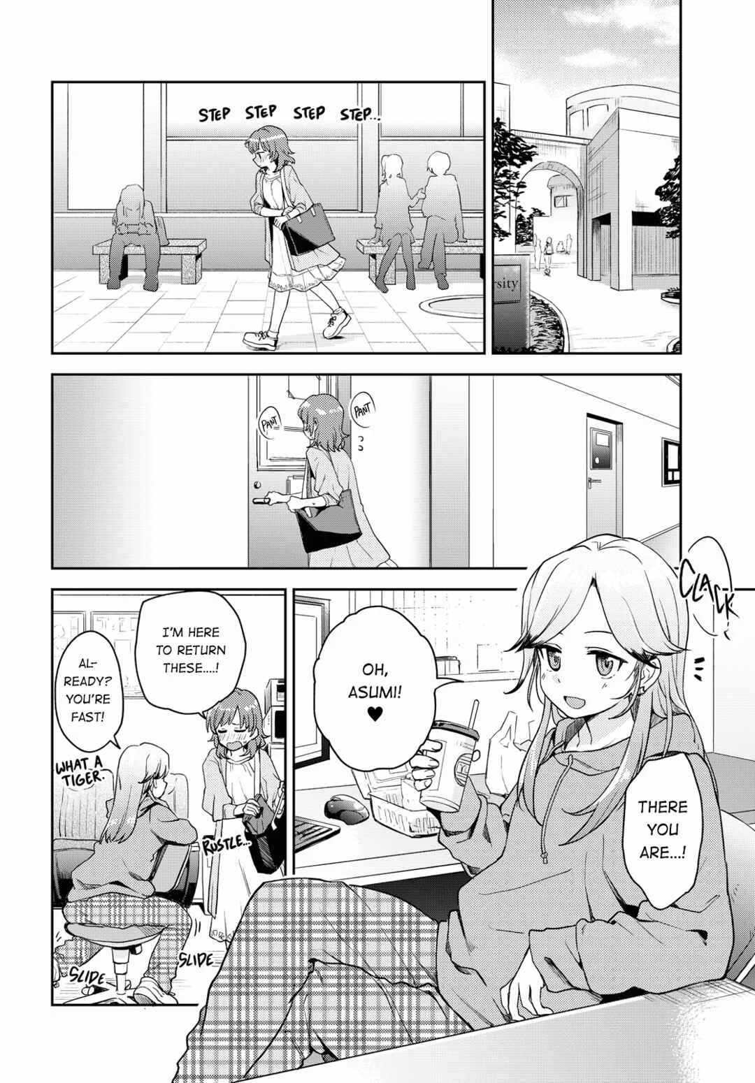 Asumi-chan wa Les Fuuzoku ni Kyoumi ga Arimasu! Chapter 2 - Page 9