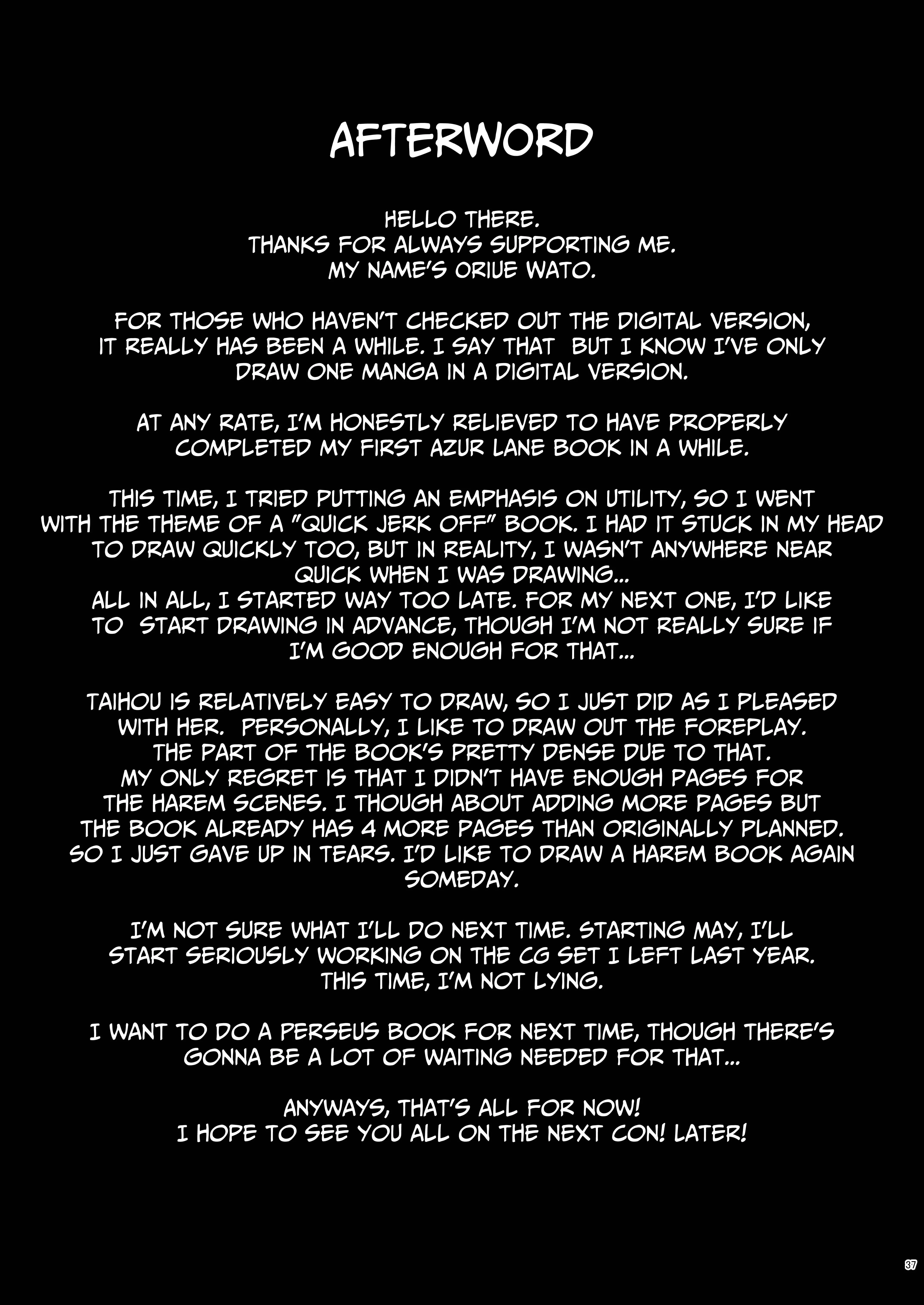 Azur Lane - Lewd Lane ~The Taihou Case~ (Doujinshi) Chapter 1: Oneshot - Page 36