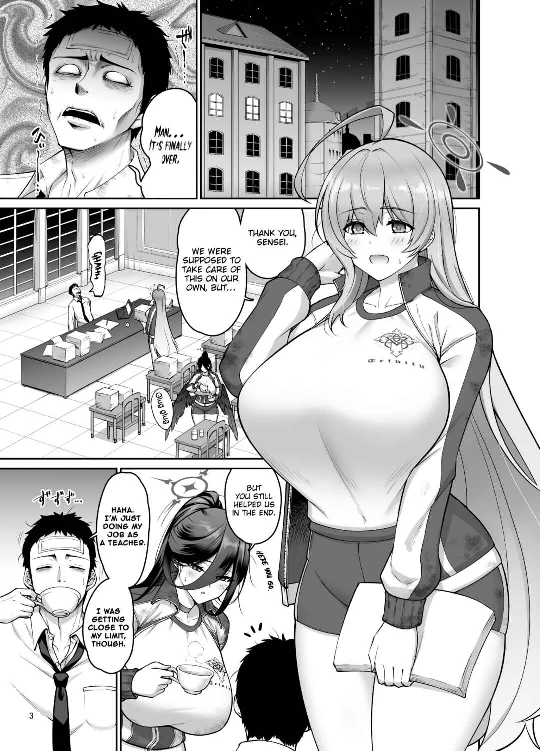 Blue Archive - Chichi no Ongaeshi (Doujinshi) Chapter 1 - Page 2