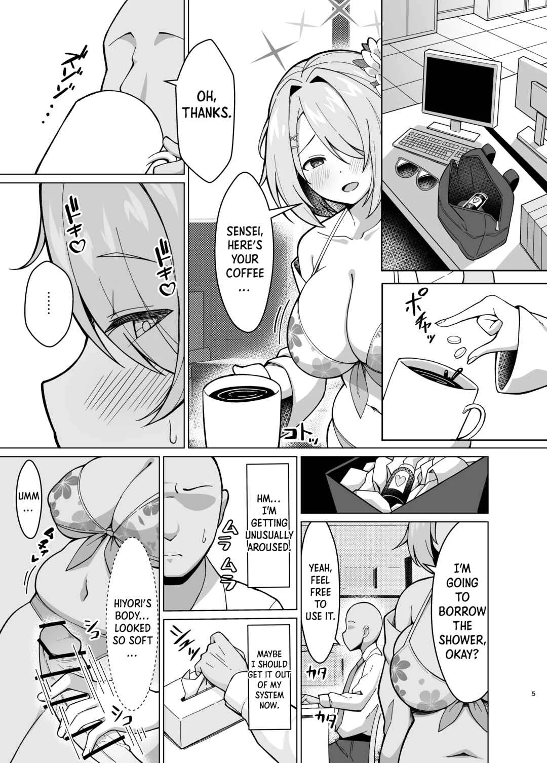 Blue Archive - Hiyori's Soft Pregnant Belly (Doujinshi) Chapter 1 - Page 3