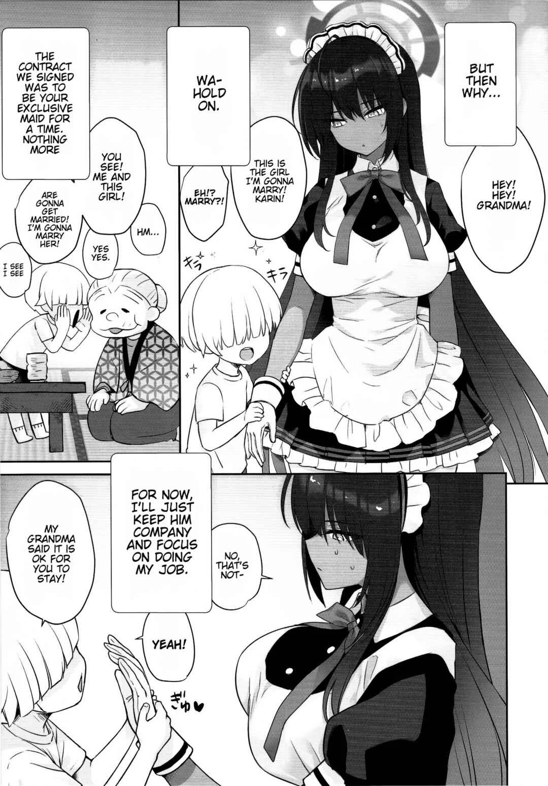 Blue Archive - Karin-chan no Ura Shinpi Kaihou ~Suimin Zecchou, Kaishi~ Hen (Doujinshi) Chapter 1 - Page 6