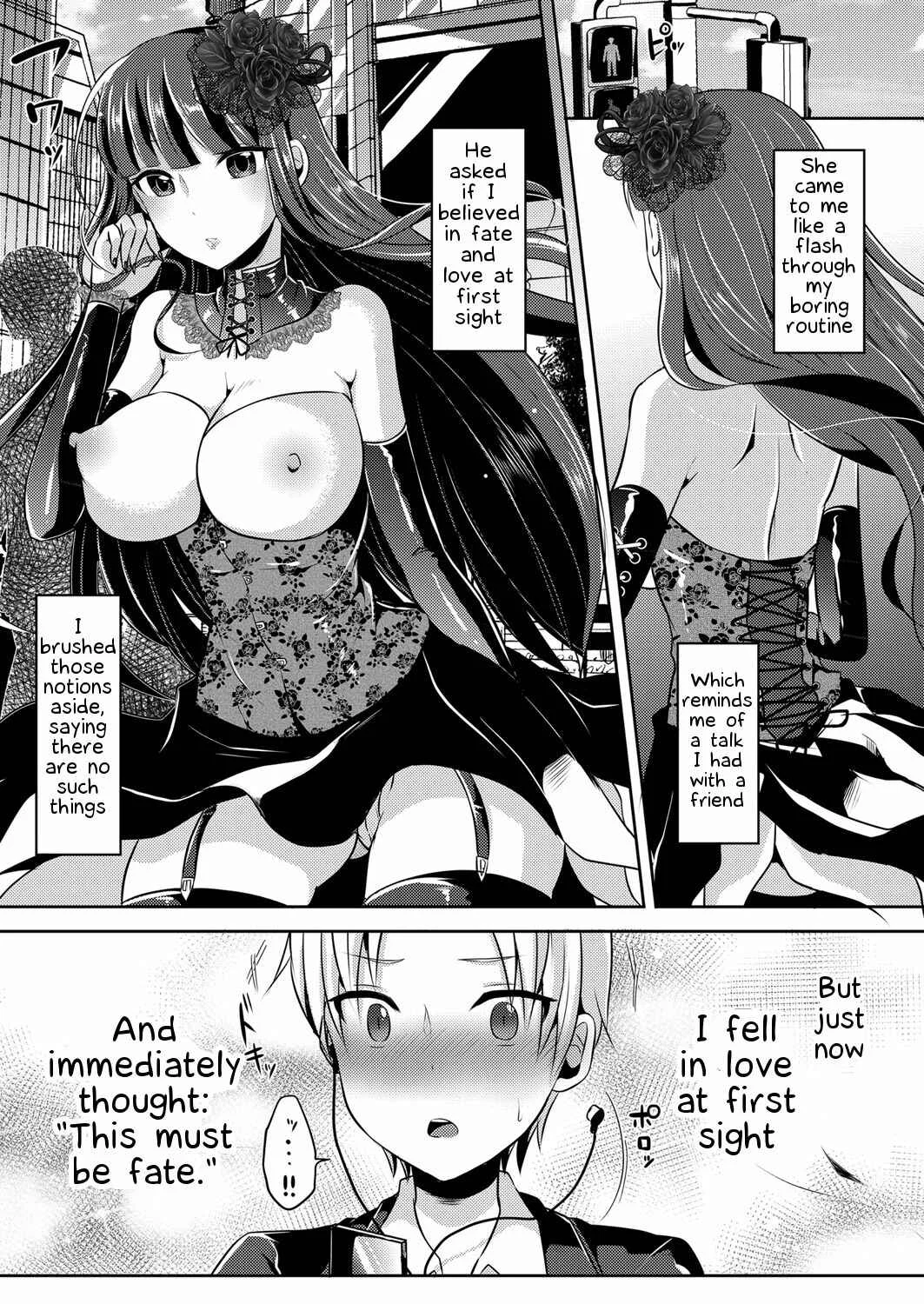 Boku ga Hitomebore Shita Gothic Onee-san wa Futanari datta Ken Chapter 1 - Page 4
