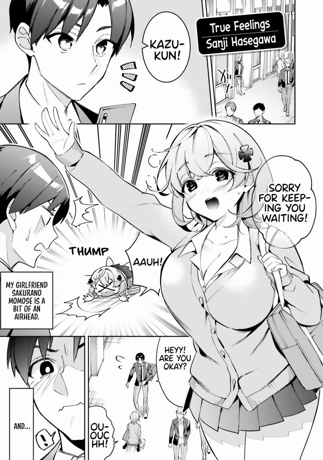 Boku no Kanojo ga Kyonyuu Dattara. Oppai Anthology Comic Chapter 1: True Feelings - Sanji Hasegawa - Page 4
