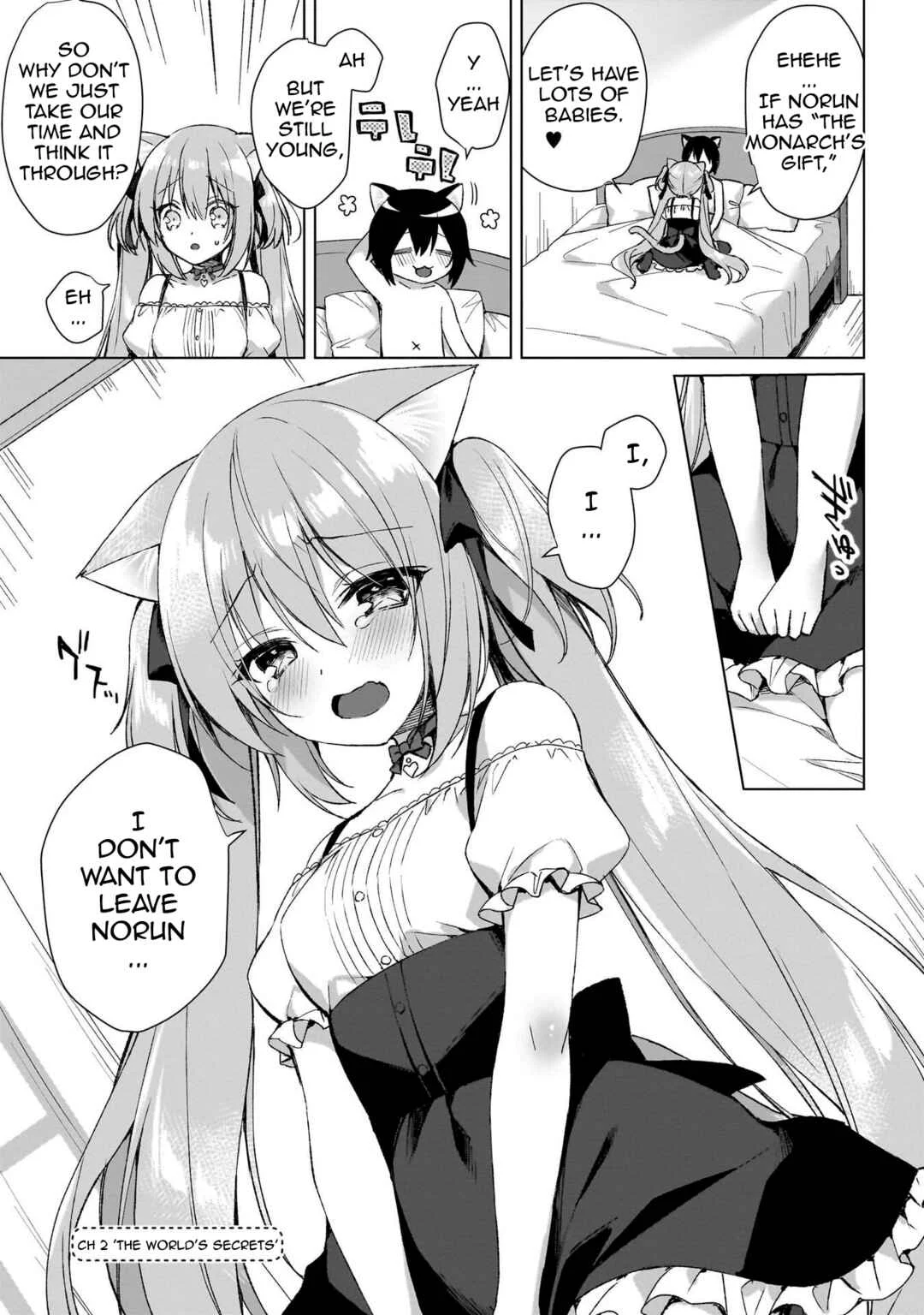 Boku no Risou no Isekai Seikatsu - Tensei shitara Kemomimi Musume darake no Sekai de Harem ni Chapter 2: "The Monarch's Gift" - Page 1
