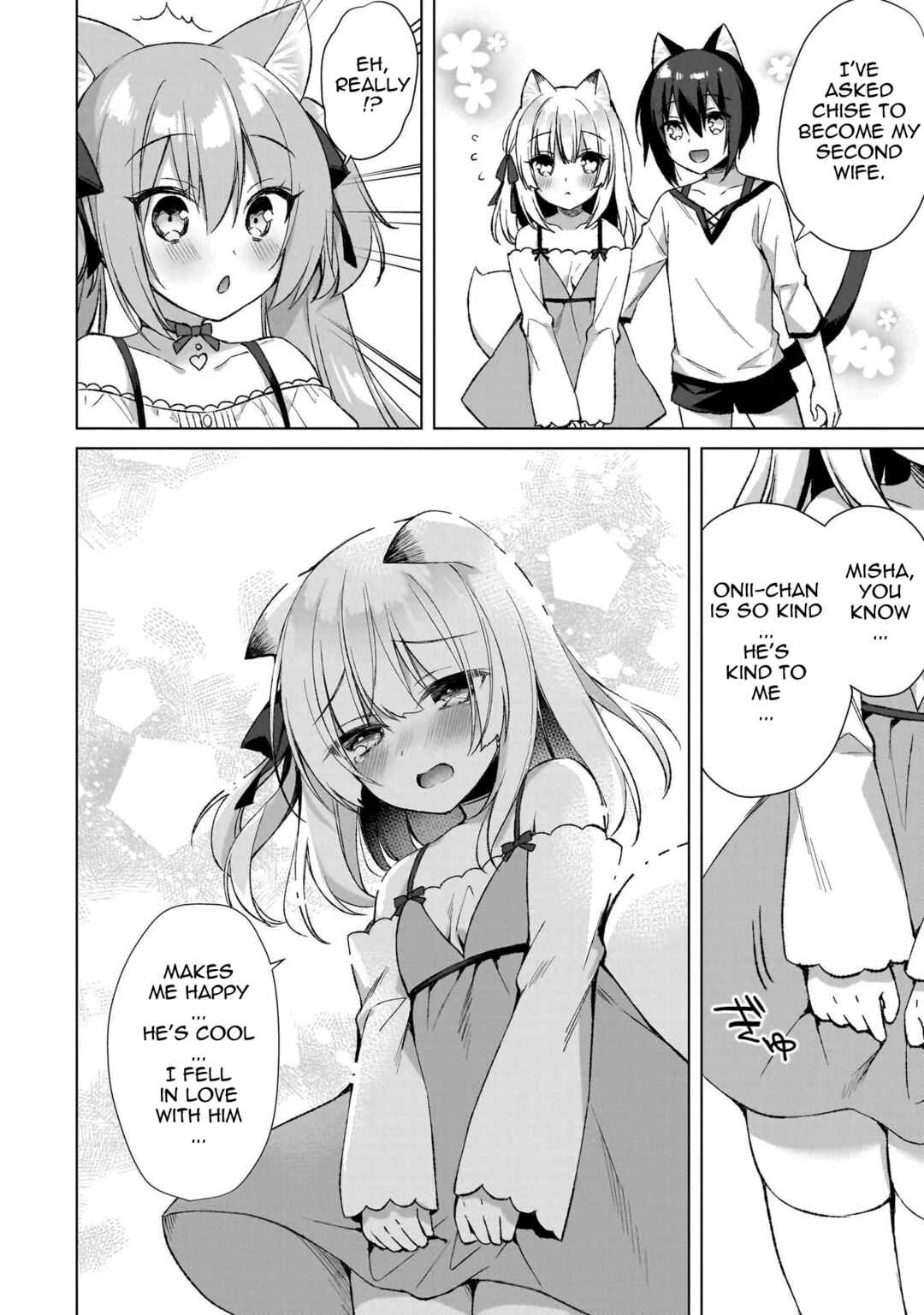 Boku no Risou no Isekai Seikatsu - Tensei shitara Kemomimi Musume darake no Sekai de Harem ni Chapter 4: Magic and a New Wife - Page 12