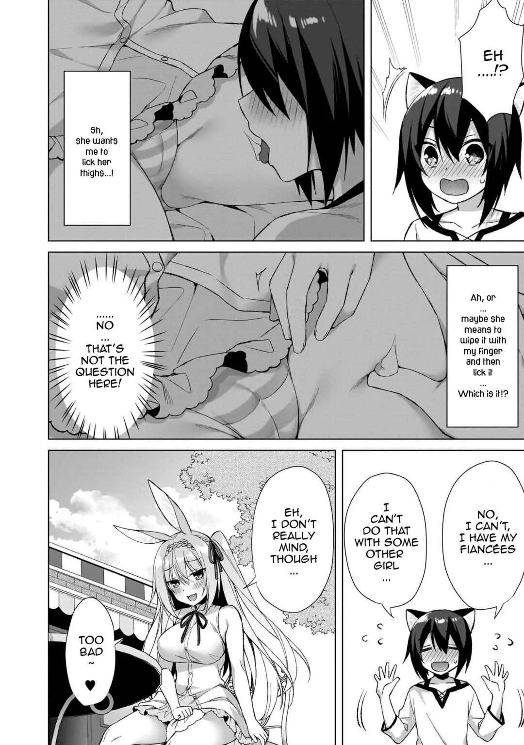 Boku no Risou no Isekai Seikatsu - Tensei shitara Kemomimi Musume darake no Sekai de Harem ni Chapter 5: The Teasing Rabbit - Page 24