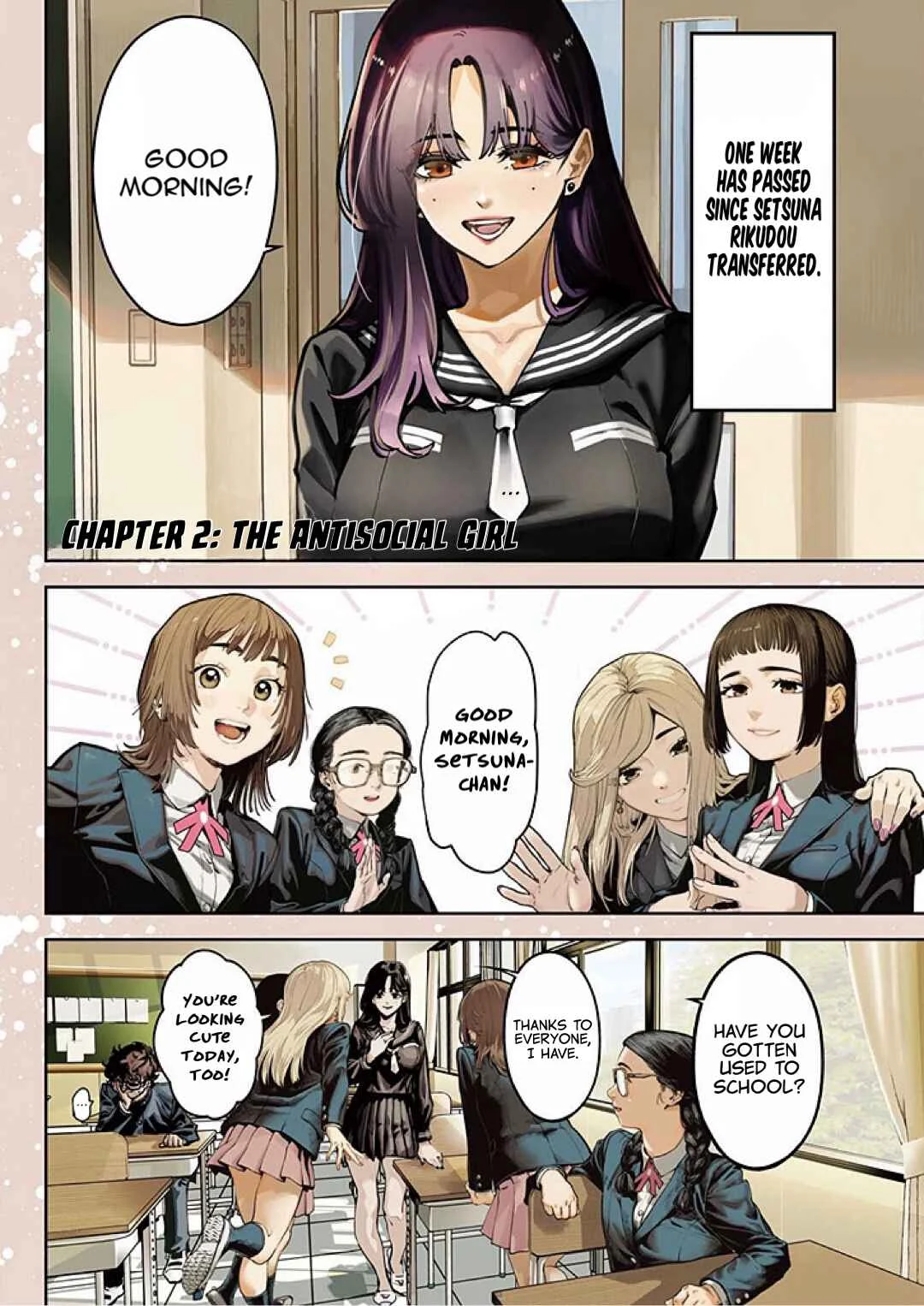 Bouryoku Banzai Chapter 2: The Antisocial Girl - Page 2