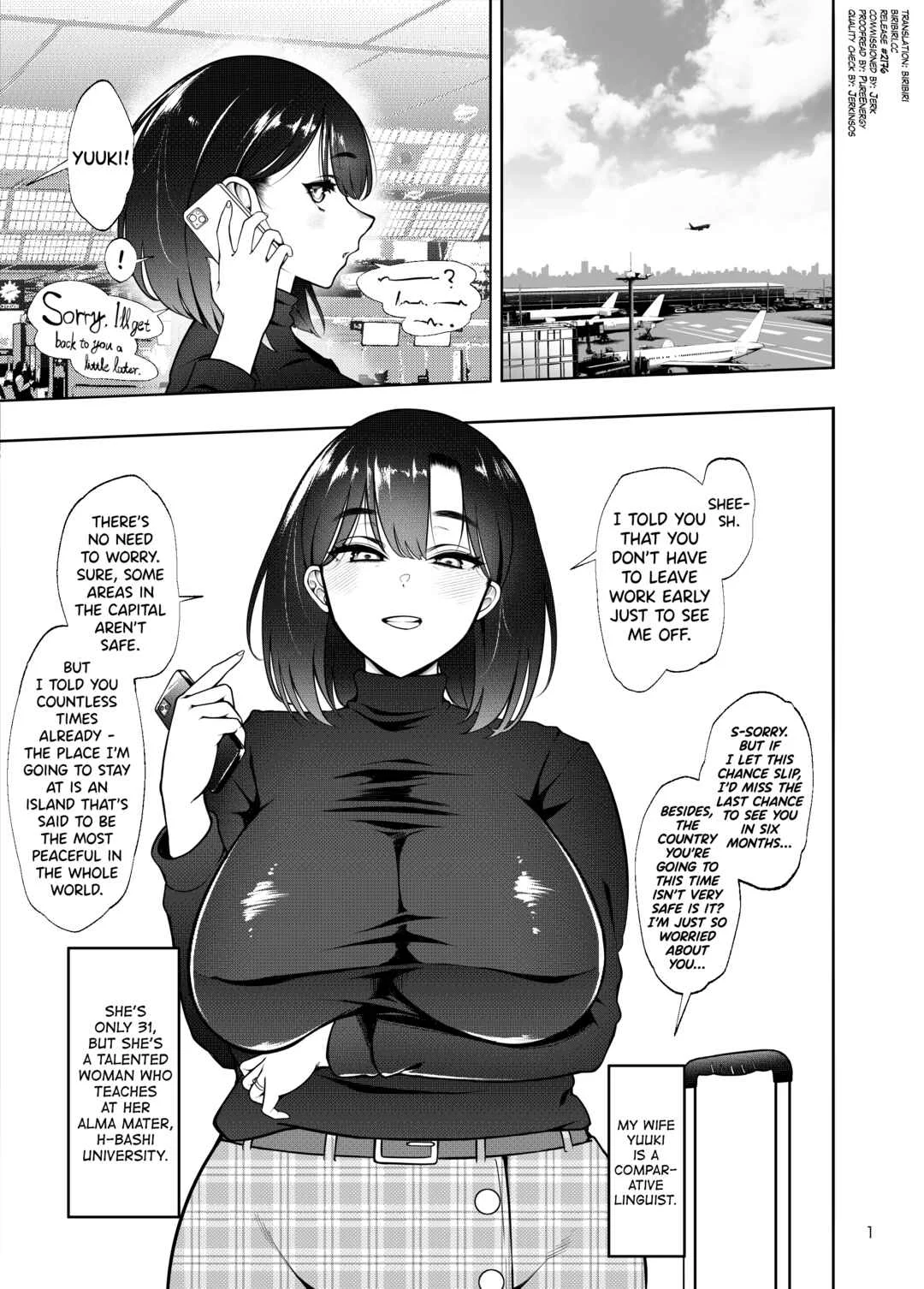Buzoku NTR ~Boku no Tsuma ga Minamitaiheiyou no Kotou ni Kurasu Rinri-kan 0 Razoku No Ichiin ni Naru made no Kiroku~ Chapter 1 - Page 1