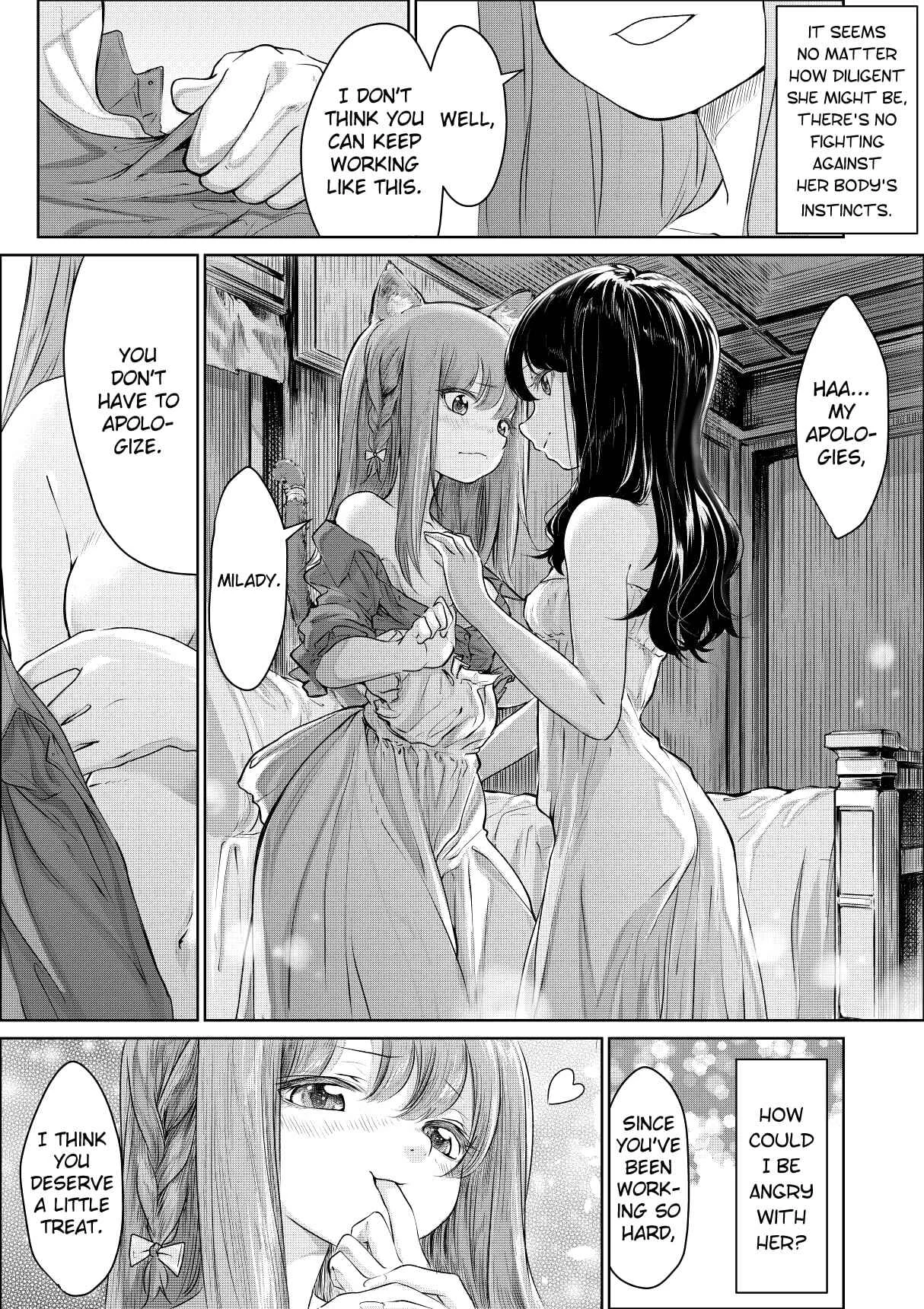 Cat Maid and Mistress Chapter 1: Master and Servant Yuri work where a Nekomimi maid and her young lady flirt - Page 3