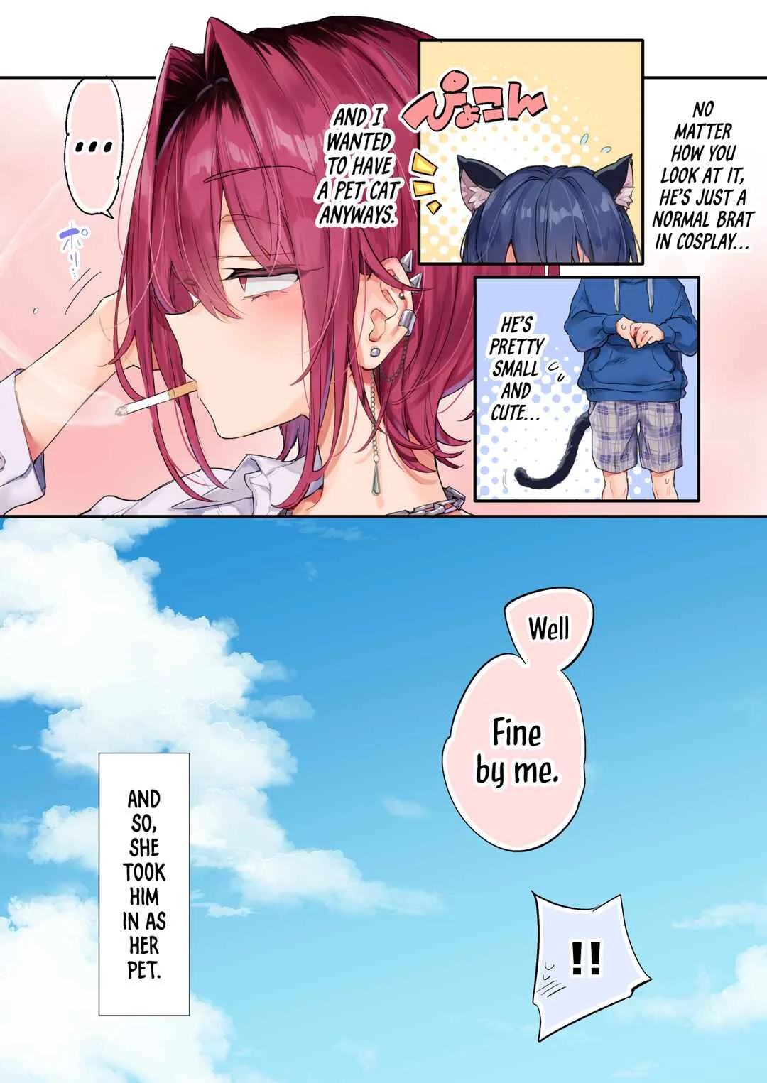 Chotto Kowai Onee-san ni Katte morau Koto ni Narimashita Chapter 1.5: Wanna Try Being the Pet of a Kind of Scary Onee-san? - Page 3