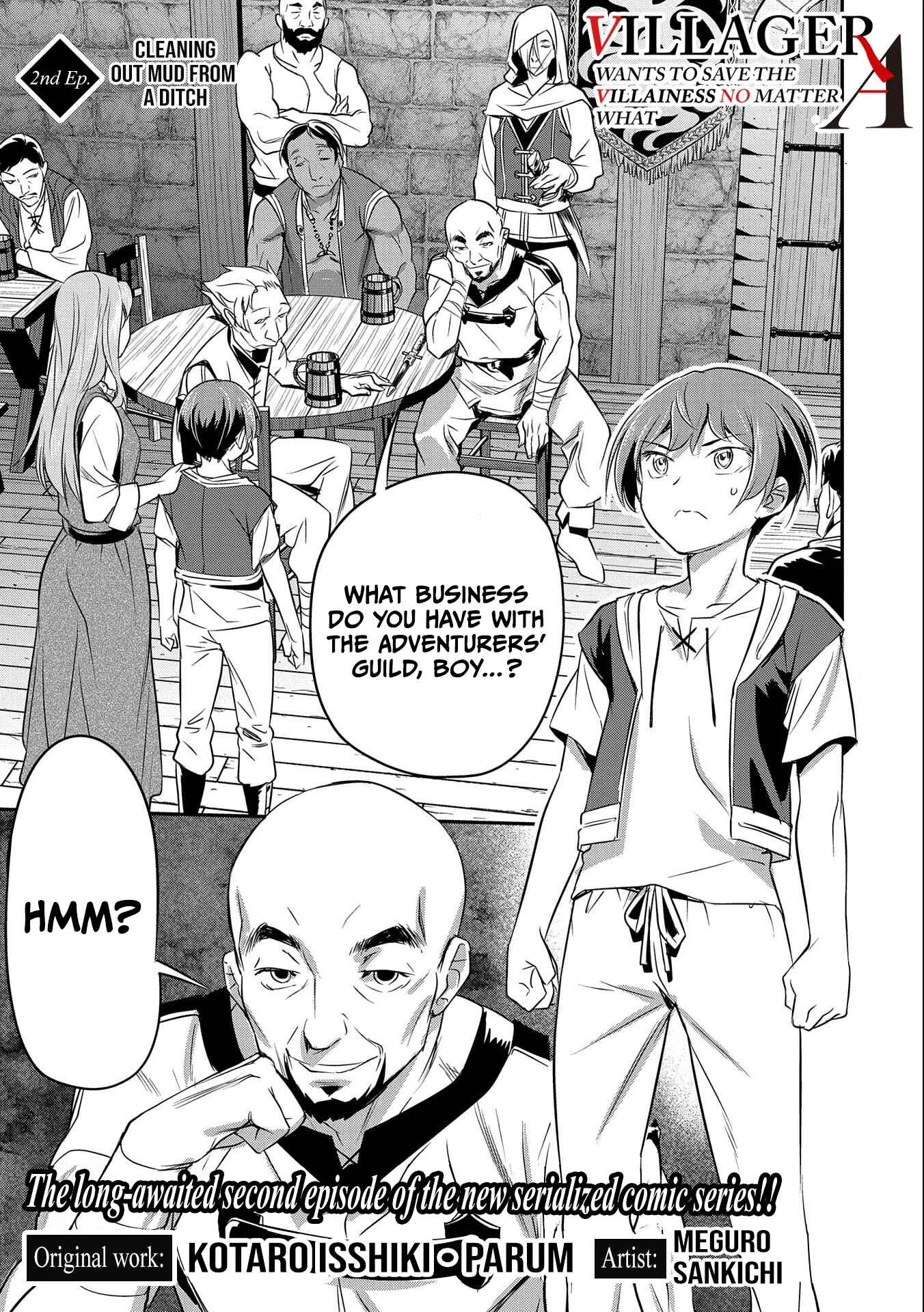 Chounin A wa Akuyaku Reijou o Doushitemo Sukuitai: Dobu to Sora to Koori no Himegimi Chapter 2: Cleaning out mud from a ditch - Page 2