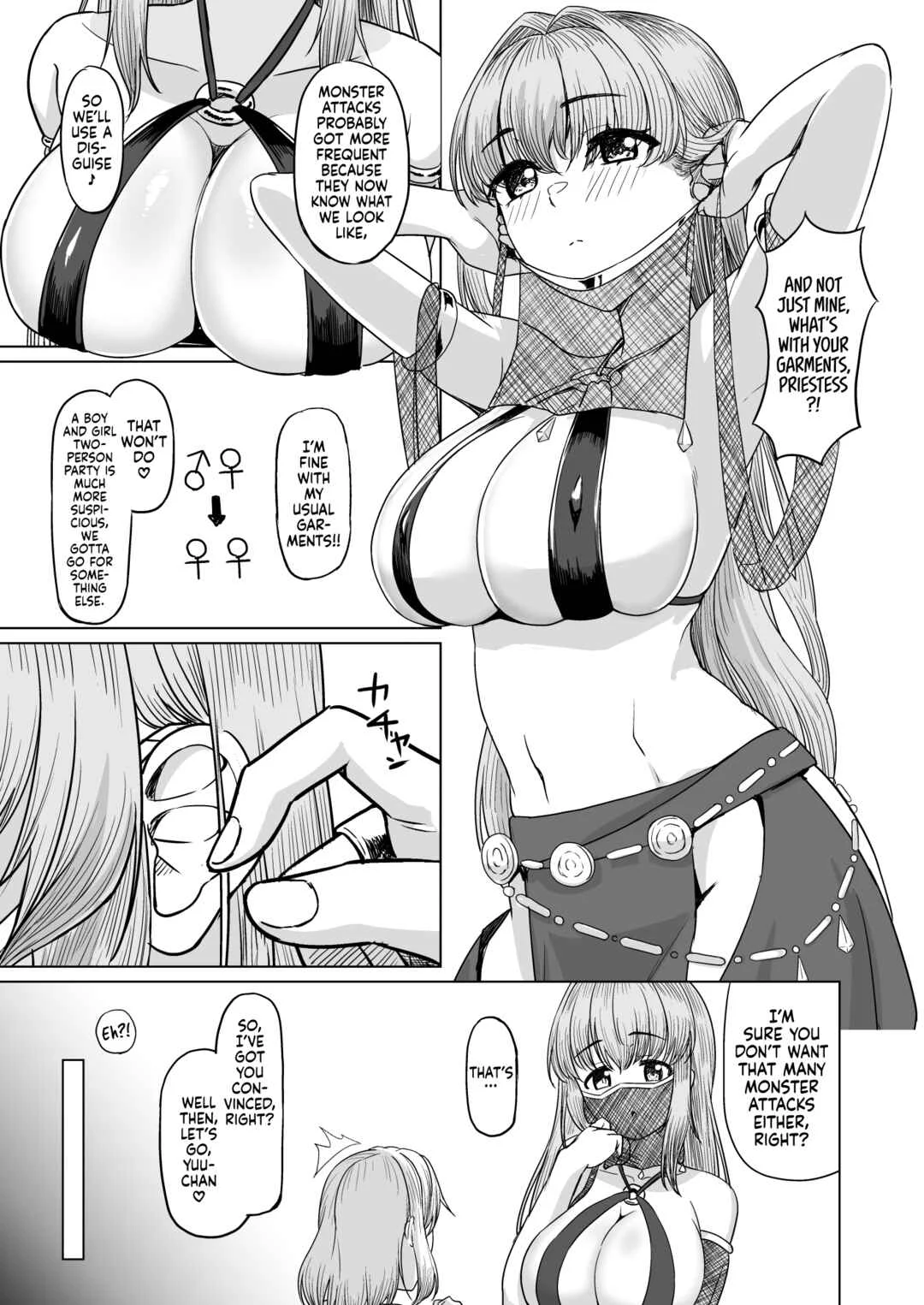Crossdressing Hero and Dancer Priestess Chapter 1 - Page 9