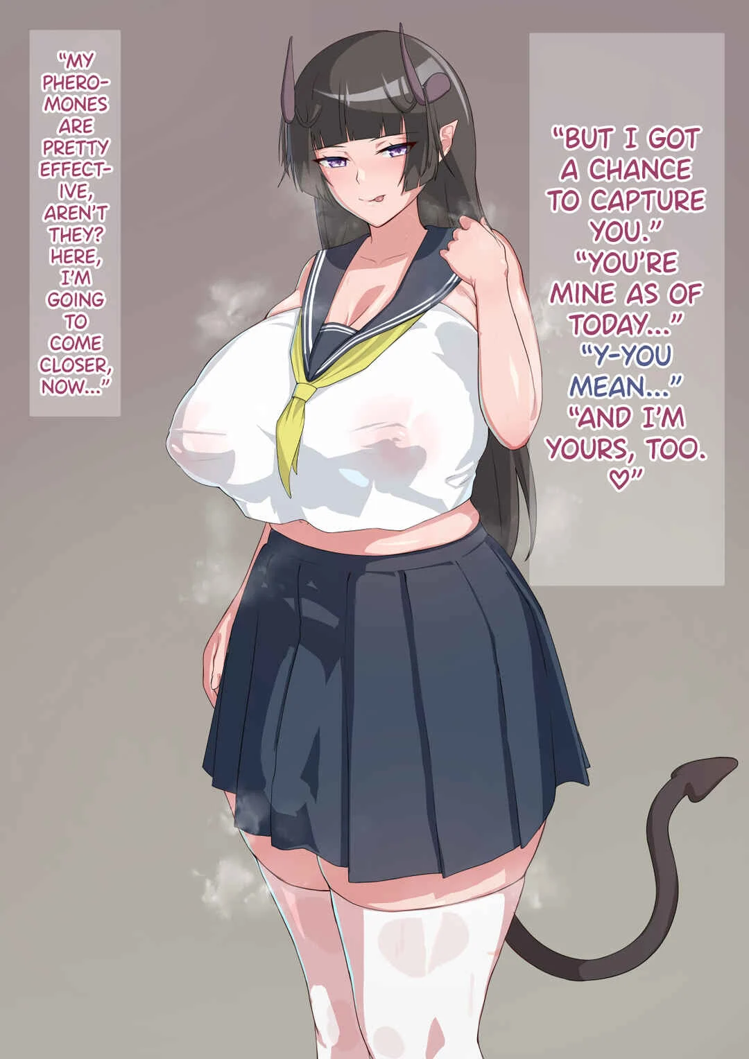 Deka Shinchou Osananajimi JK Futanari Succubus ni Mesu Kairaku de Shihai sareru... Chapter 1: No Hair Version - Page 7