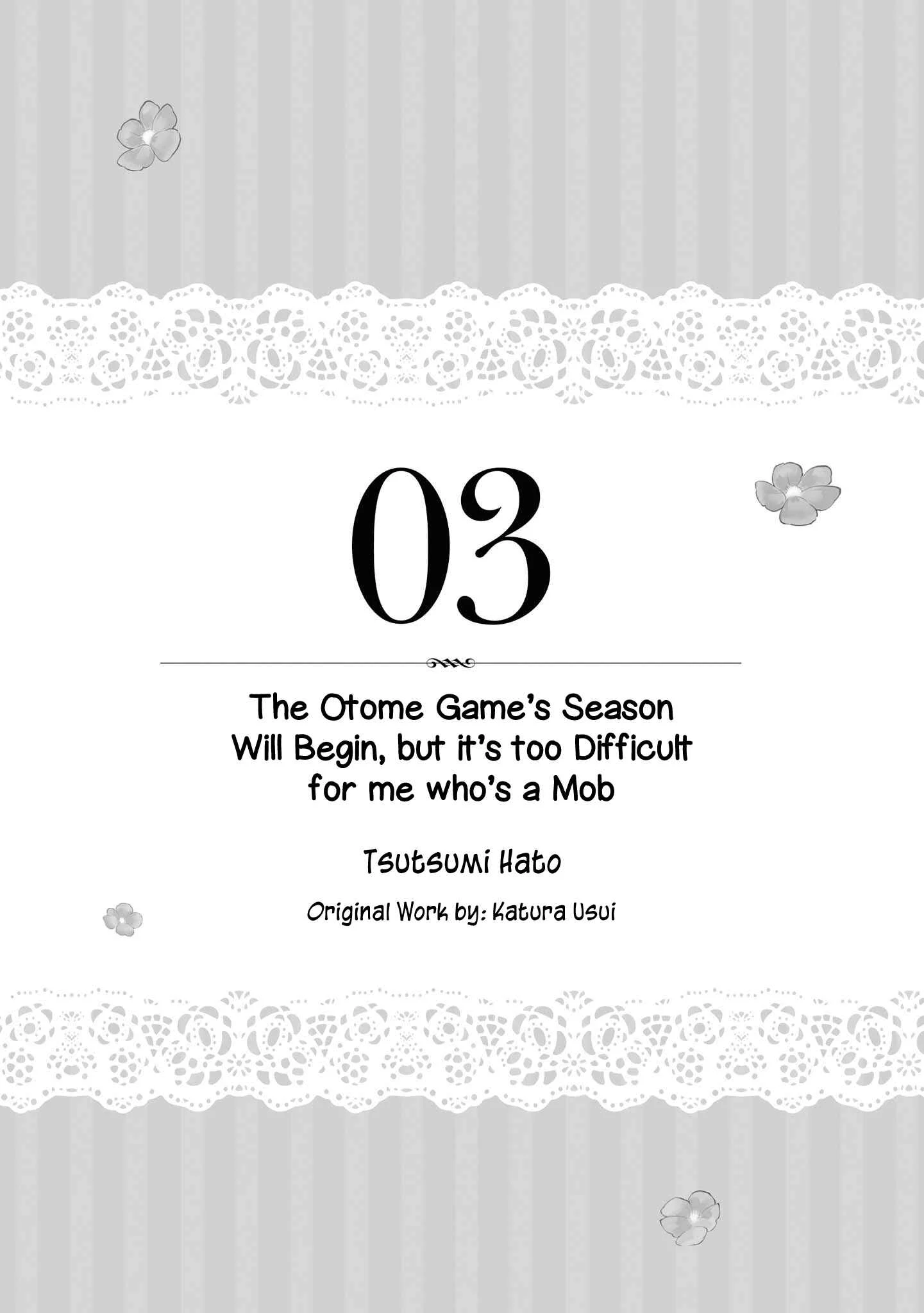 Dekiai Reijou wa Danna-sama kara Nigeraremasen... ♡ Anthology Comic Chapter 3: The Otome Game’s Season Will Begin, but it’s too Difficult for me who’s a Mob - Page 2