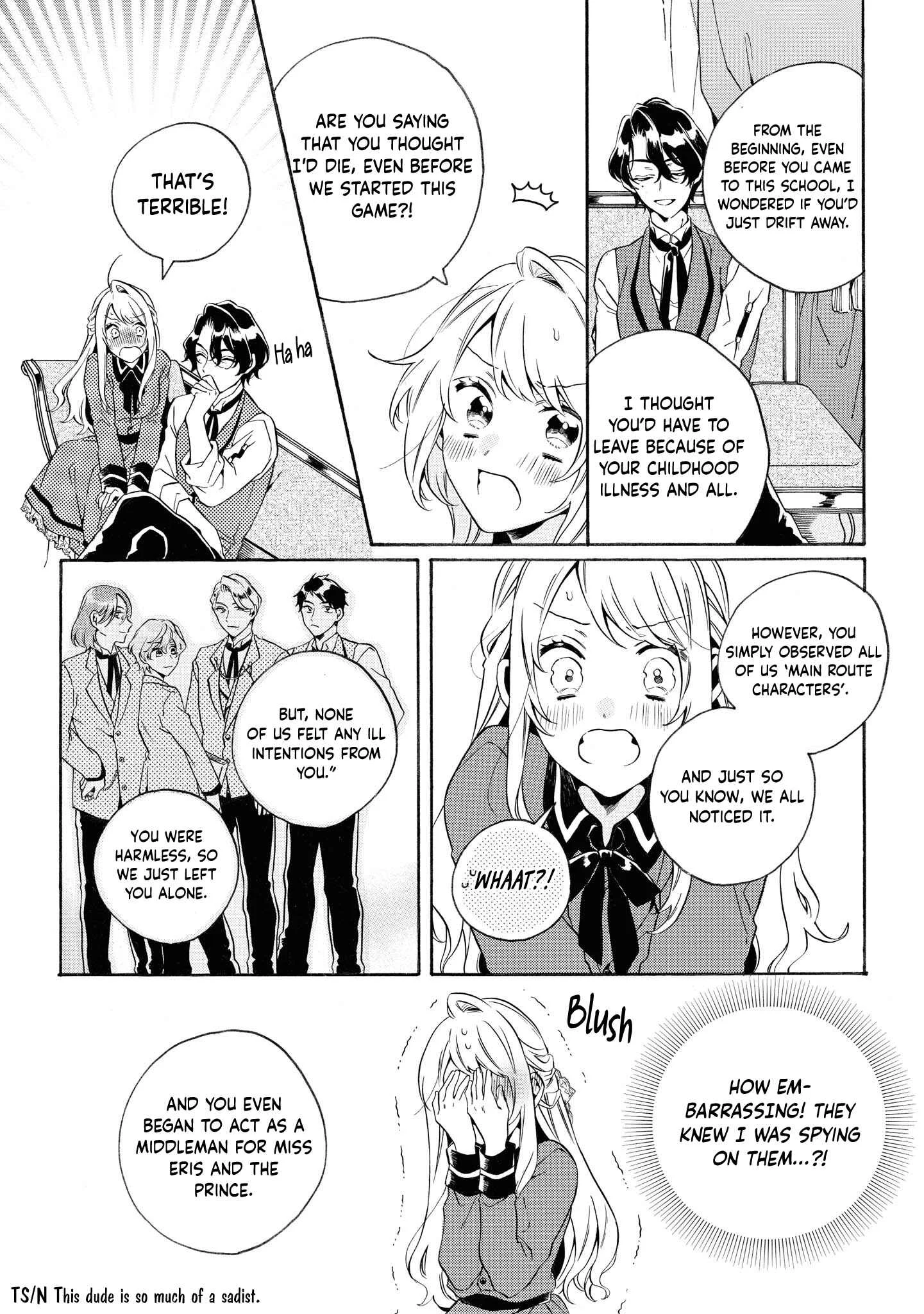 Dekiai Reijou wa Danna-sama kara Nigeraremasen... ♡ Anthology Comic Chapter 3: The Otome Game’s Season Will Begin, but it’s too Difficult for me who’s a Mob - Page 10