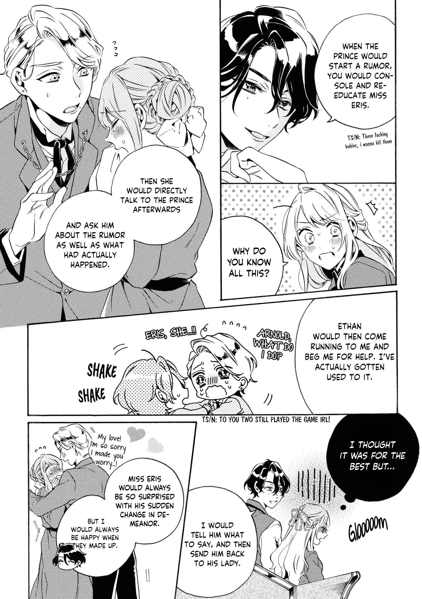 Dekiai Reijou wa Danna-sama kara Nigeraremasen... ♡ Anthology Comic Chapter 3: The Otome Game’s Season Will Begin, but it’s too Difficult for me who’s a Mob - Page 11