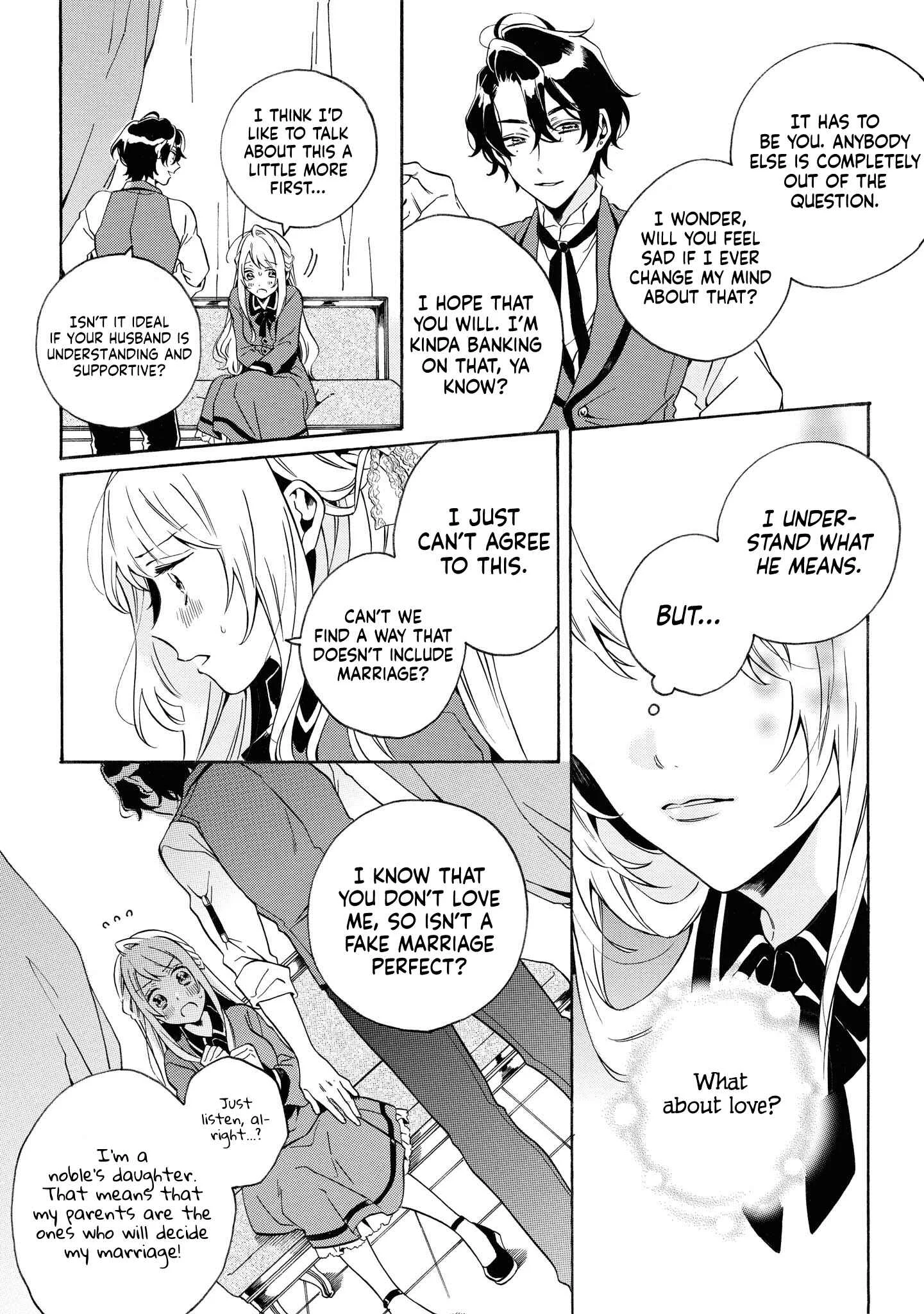 Dekiai Reijou wa Danna-sama kara Nigeraremasen... ♡ Anthology Comic Chapter 3: The Otome Game’s Season Will Begin, but it’s too Difficult for me who’s a Mob - Page 15