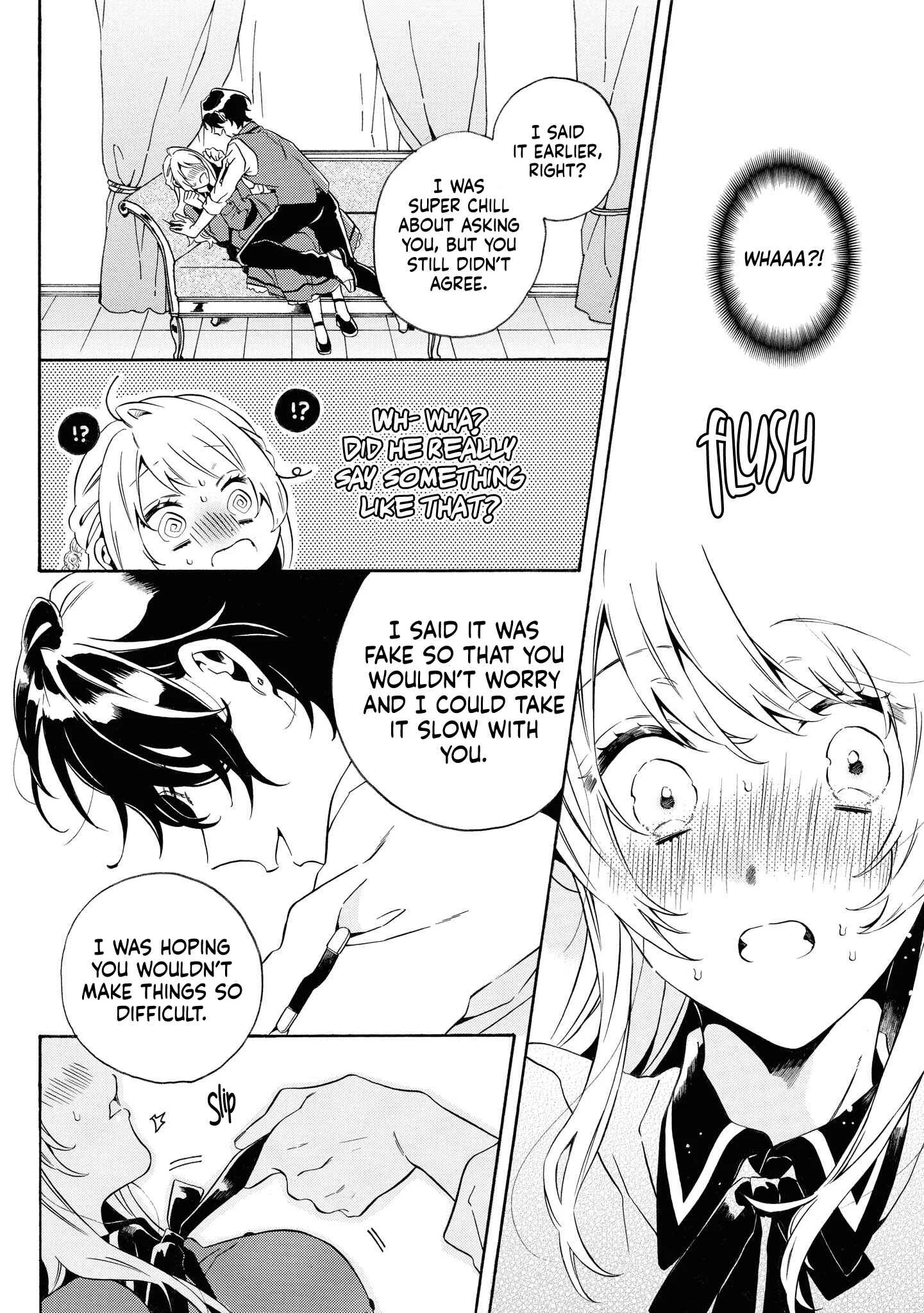Dekiai Reijou wa Danna-sama kara Nigeraremasen... ♡ Anthology Comic Chapter 3: The Otome Game’s Season Will Begin, but it’s too Difficult for me who’s a Mob - Page 17
