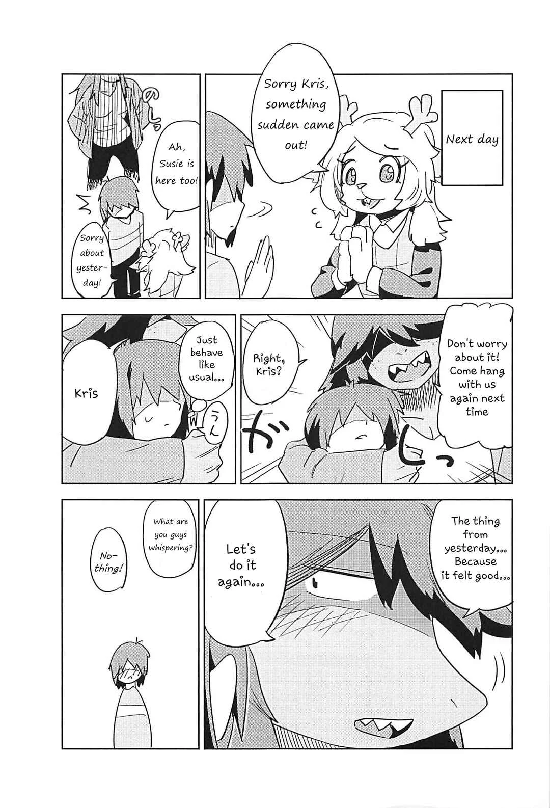 Deltarune - Interspecies puberty under one roof (Doujinshi) Chapter 1 - Page 15
