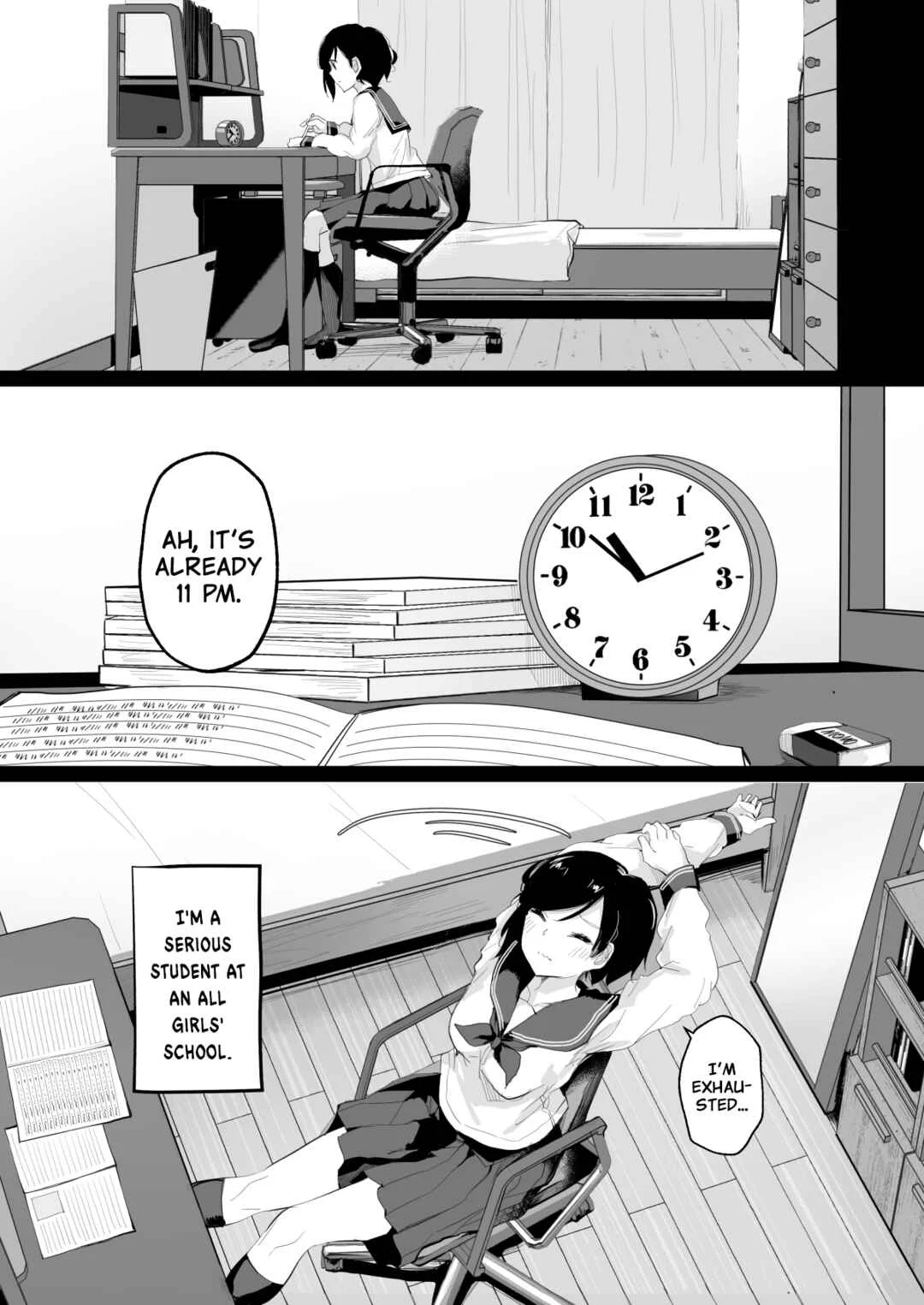 Do-M Uraaka Joshi ga Kousoku Yuri Ecchi de Onna Doushi no Yosa o Oshiekomarechau Hon Chapter 1 - Page 1