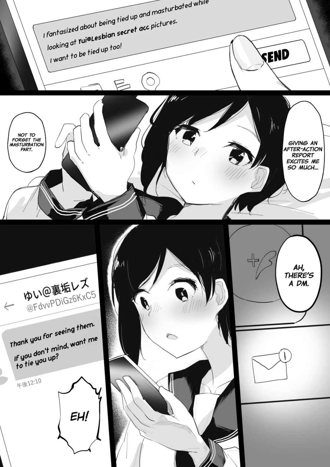 Do-M Uraaka Joshi ga Kousoku Yuri Ecchi de Onna Doushi no Yosa o Oshiekomarechau Hon Chapter 1 - Page 8