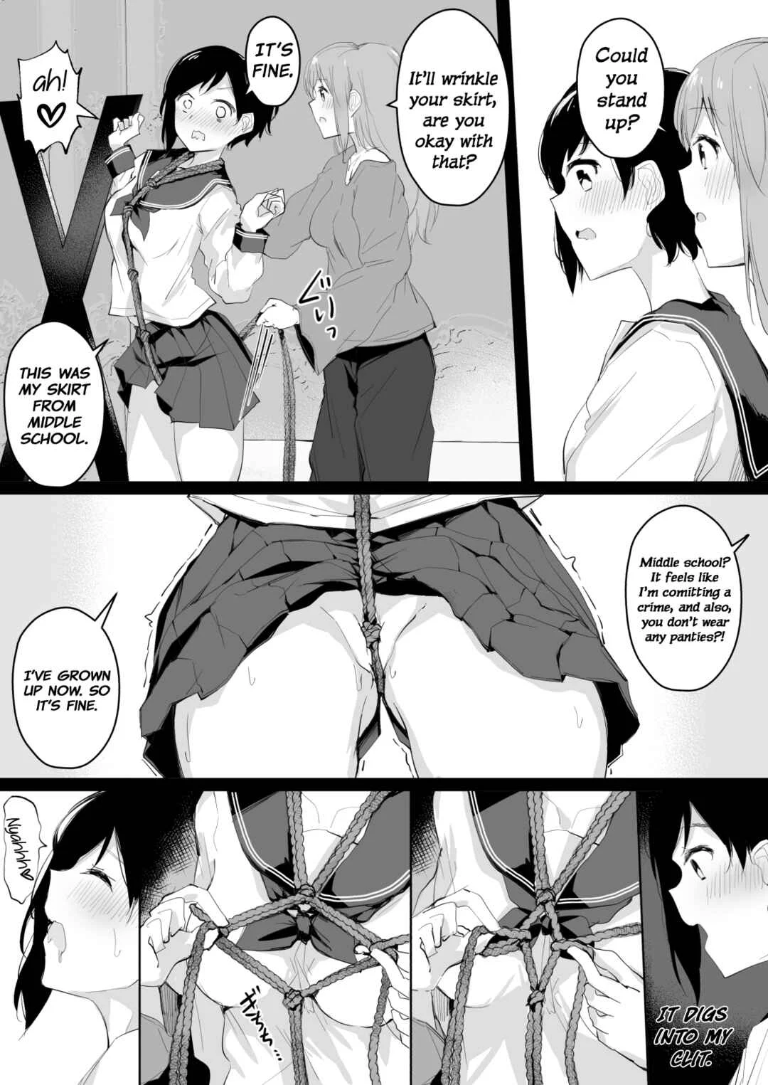 Do-M Uraaka Joshi ga Kousoku Yuri Ecchi de Onna Doushi no Yosa o Oshiekomarechau Hon Chapter 1 - Page 12