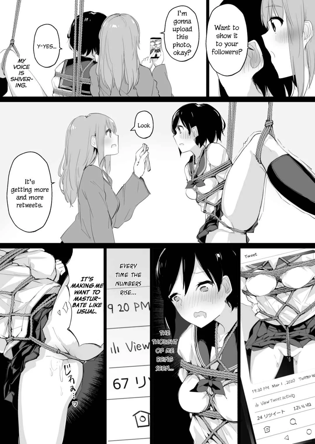 Do-M Uraaka Joshi ga Kousoku Yuri Ecchi de Onna Doushi no Yosa o Oshiekomarechau Hon Chapter 1 - Page 18