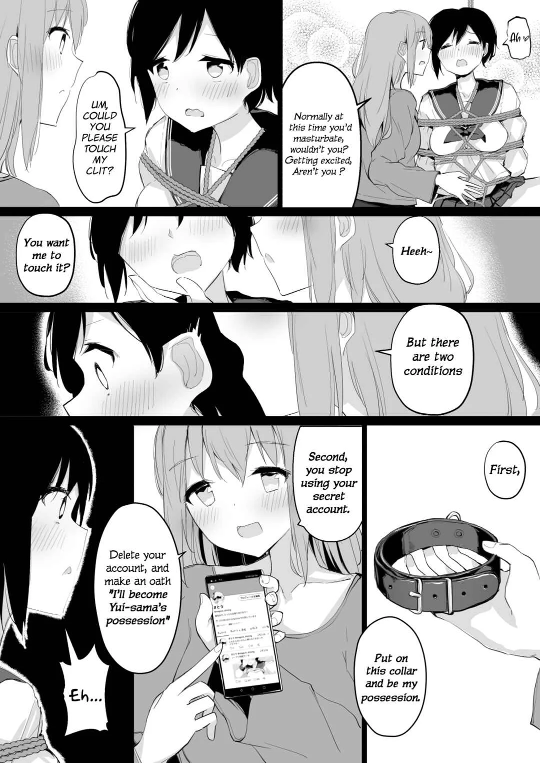 Do-M Uraaka Joshi ga Kousoku Yuri Ecchi de Onna Doushi no Yosa o Oshiekomarechau Hon Chapter 1 - Page 19