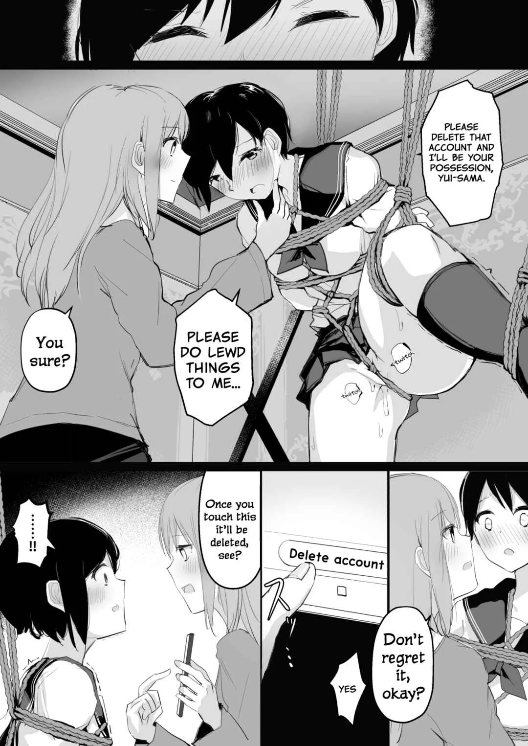 Do-M Uraaka Joshi ga Kousoku Yuri Ecchi de Onna Doushi no Yosa o Oshiekomarechau Hon Chapter 1 - Page 21