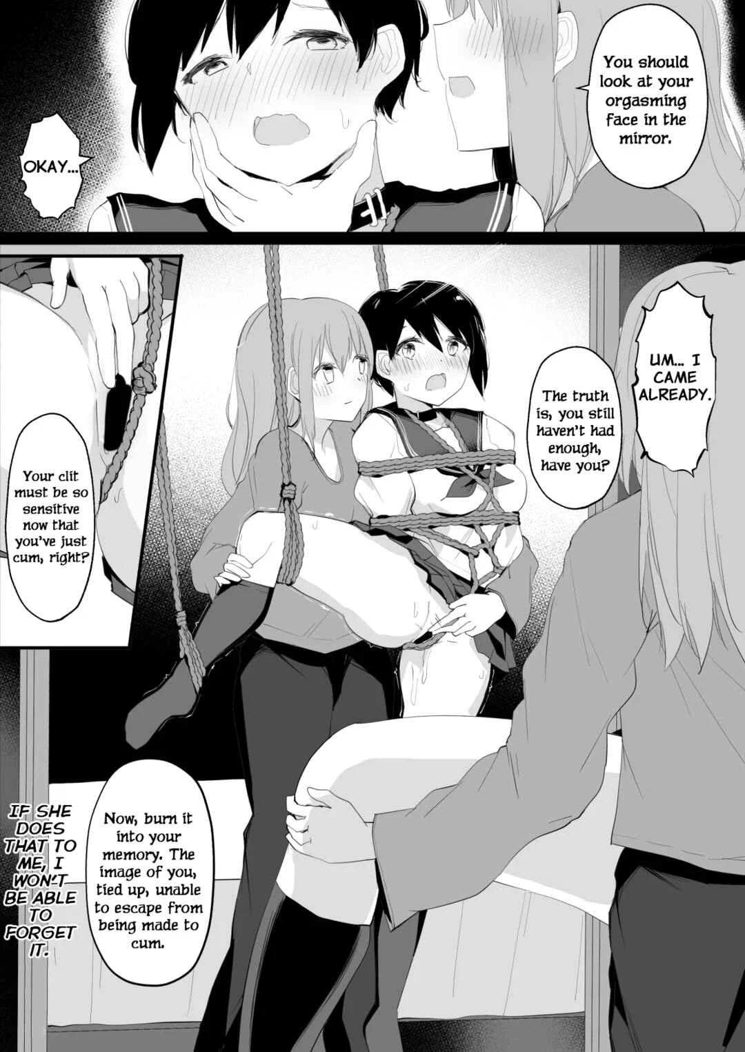 Do-M Uraaka Joshi ga Kousoku Yuri Ecchi de Onna Doushi no Yosa o Oshiekomarechau Hon Chapter 1 - Page 25