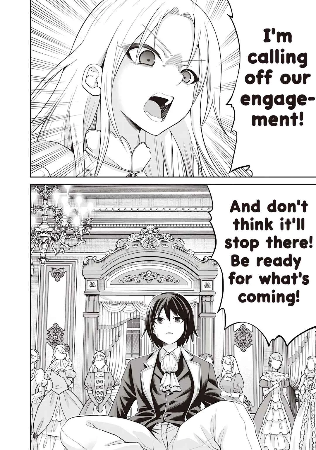 Dokushin Kizoku ~Danjohi 1:99 Sekai no Akuyaku Reisoku~ Chapter 1 - Page 7