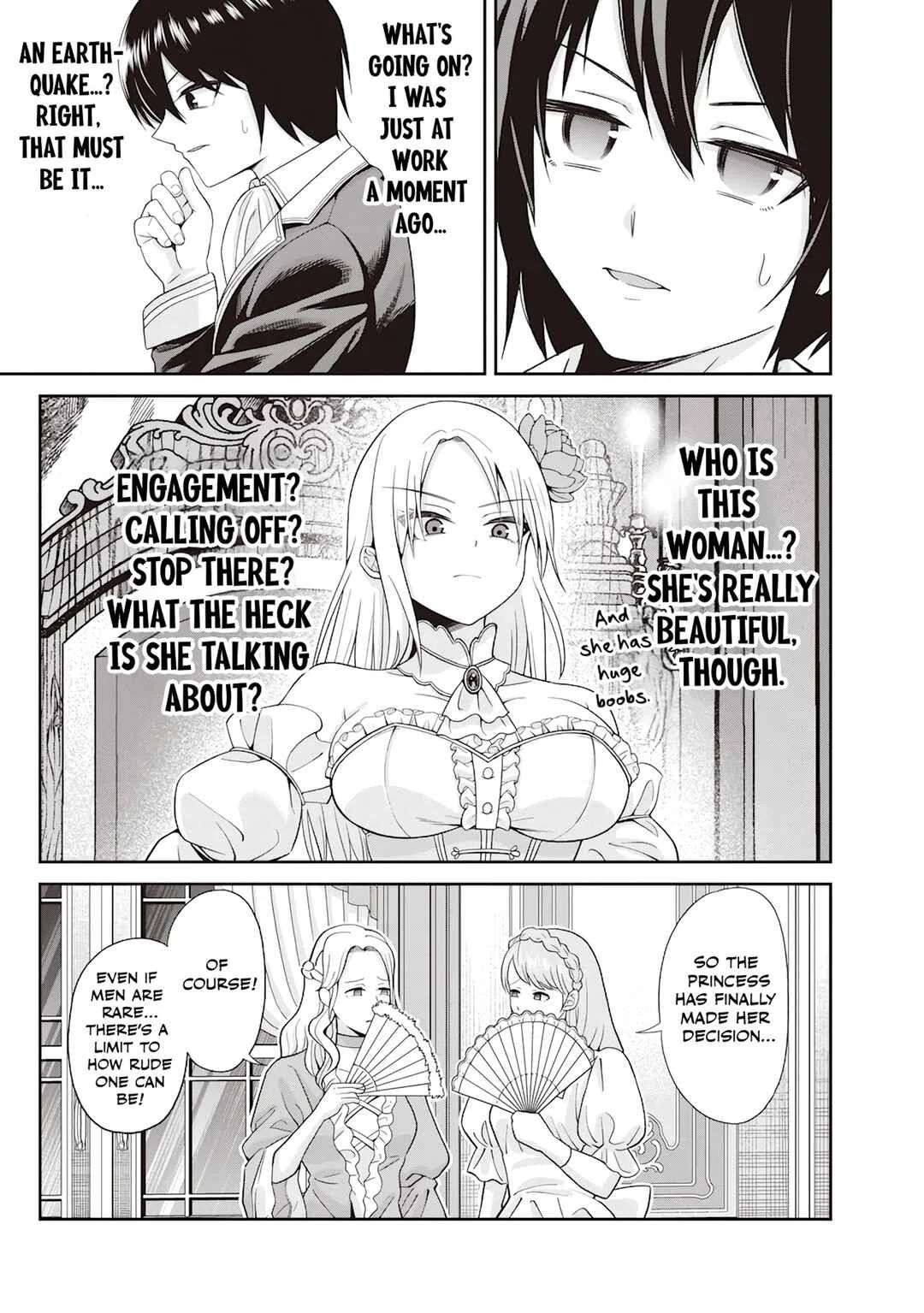 Dokushin Kizoku ~Danjohi 1:99 Sekai no Akuyaku Reisoku~ Chapter 1 - Page 8