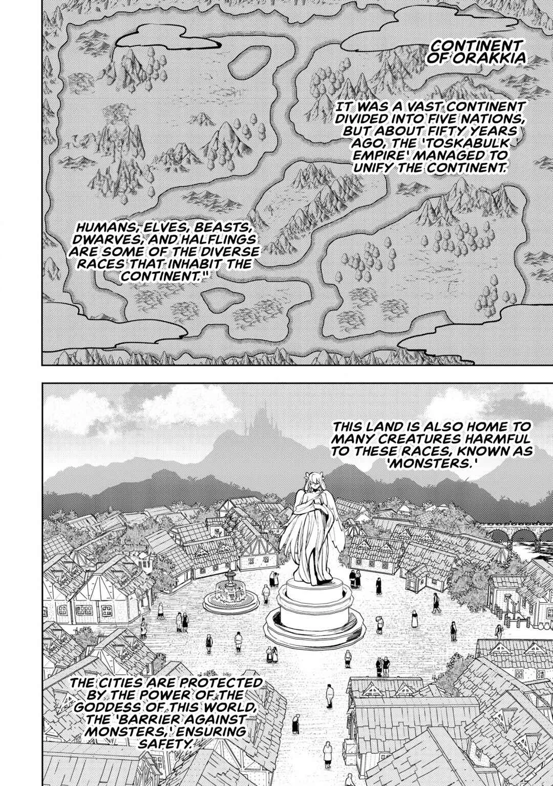 Dore dake Doryoku Shite mo Mannen Level 0 no Ore wa Tsuihou Sareta ~Shin no Teki to Yobareta Shounen wa, Shachiku Megami to Deatte Saikyou no Chikara wo Te ni Ireru~ Chapter 1: Exile - Page 4