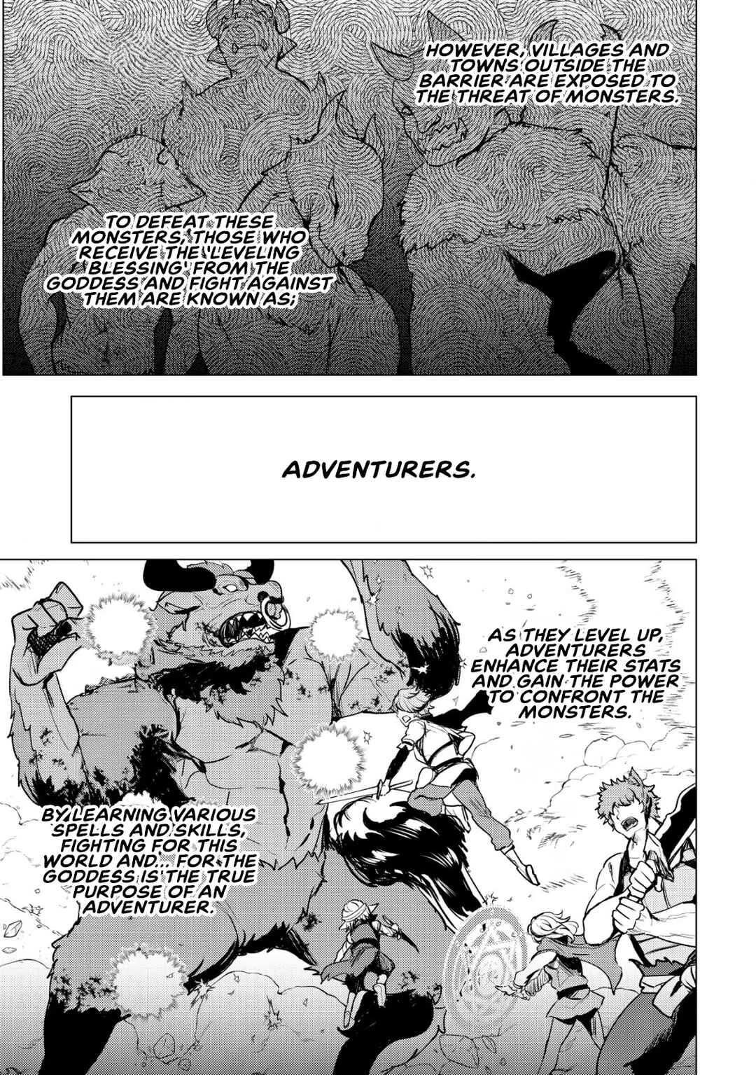 Dore dake Doryoku Shite mo Mannen Level 0 no Ore wa Tsuihou Sareta ~Shin no Teki to Yobareta Shounen wa, Shachiku Megami to Deatte Saikyou no Chikara wo Te ni Ireru~ Chapter 1: Exile - Page 5