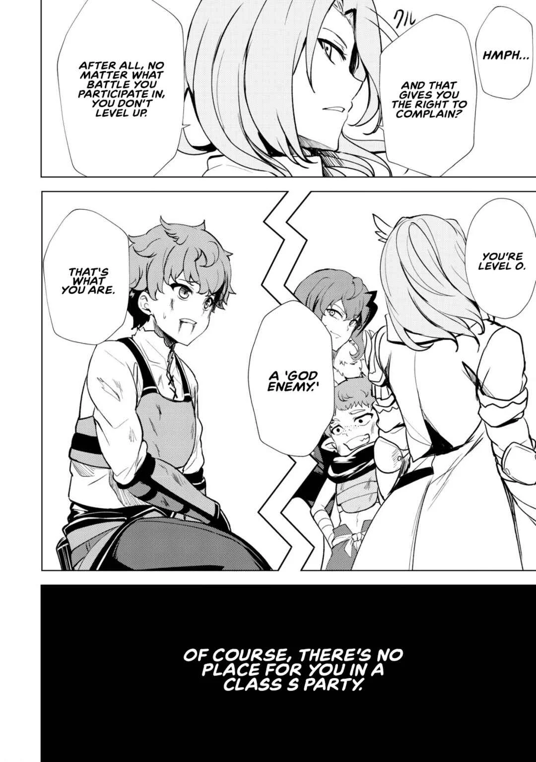 Dore dake Doryoku Shite mo Mannen Level 0 no Ore wa Tsuihou Sareta ~Shin no Teki to Yobareta Shounen wa, Shachiku Megami to Deatte Saikyou no Chikara wo Te ni Ireru~ Chapter 1: Exile - Page 26