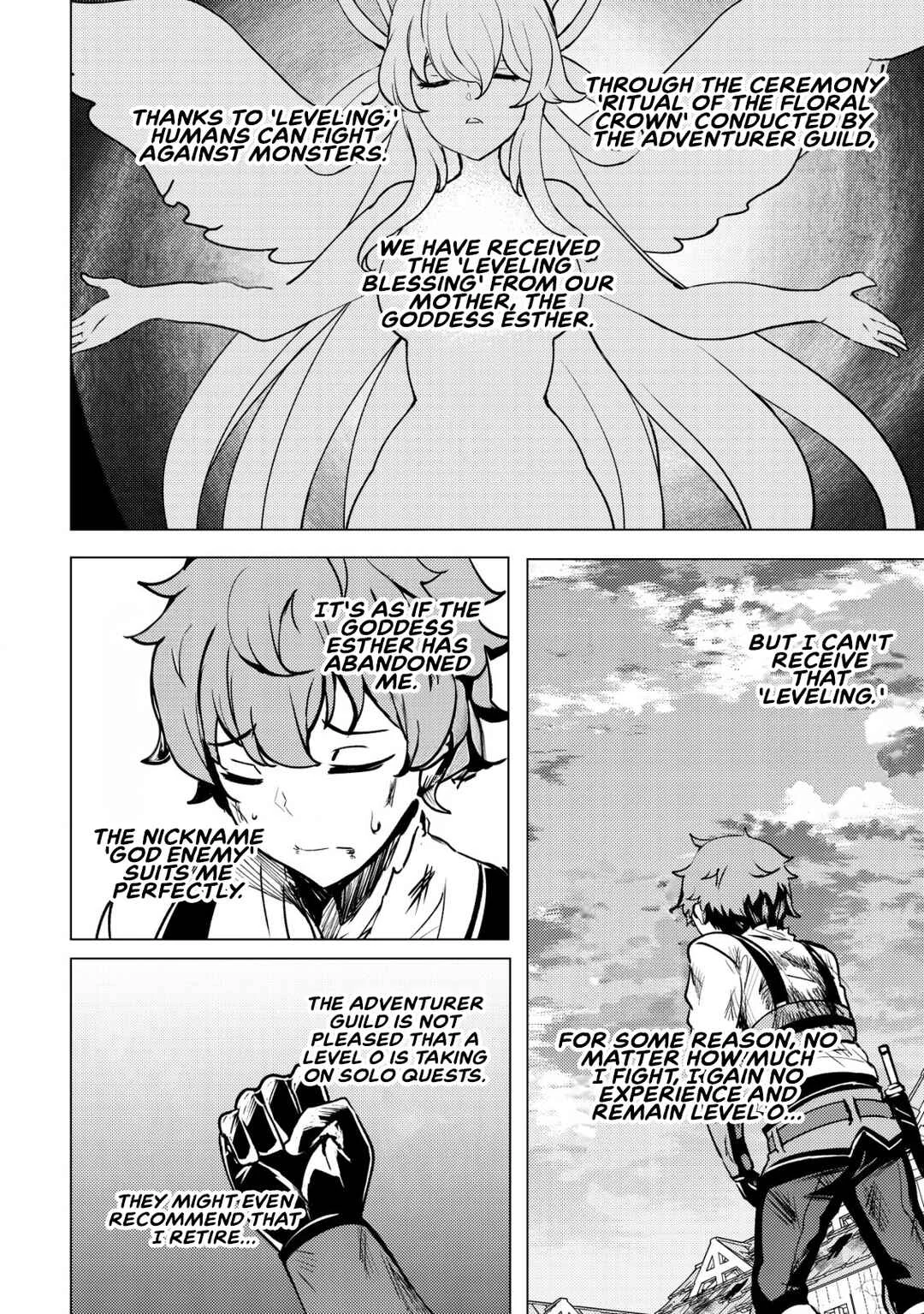 Dore dake Doryoku Shite mo Mannen Level 0 no Ore wa Tsuihou Sareta ~Shin no Teki to Yobareta Shounen wa, Shachiku Megami to Deatte Saikyou no Chikara wo Te ni Ireru~ Chapter 1: Exile - Page 30