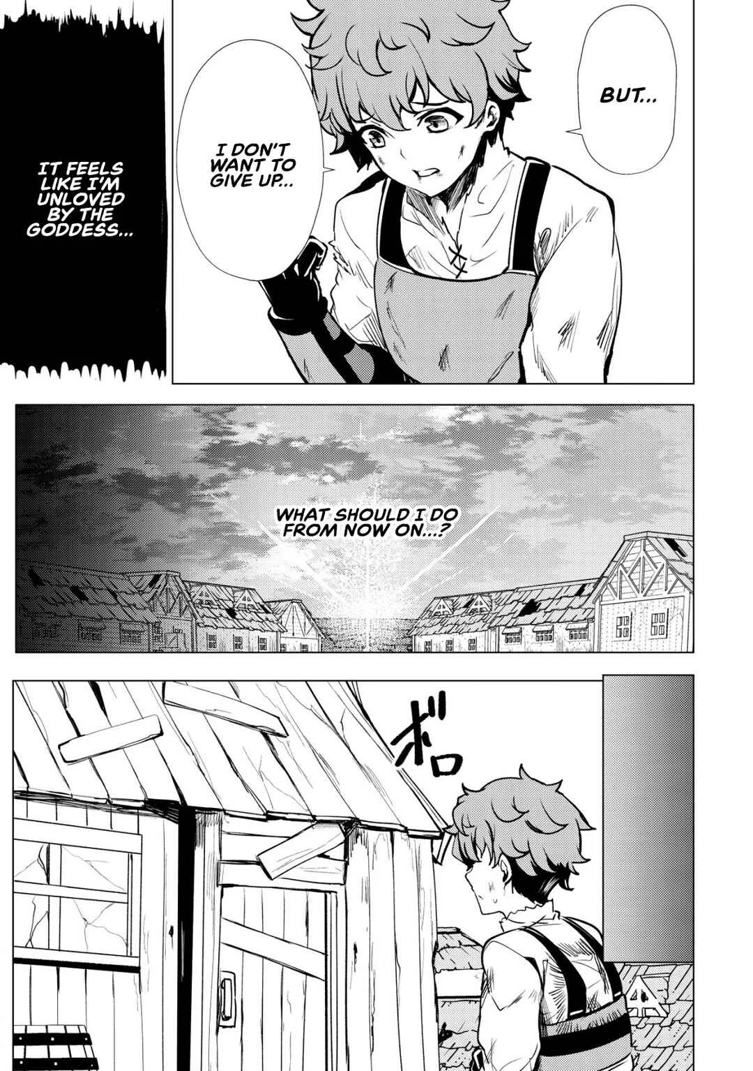 Dore dake Doryoku Shite mo Mannen Level 0 no Ore wa Tsuihou Sareta ~Shin no Teki to Yobareta Shounen wa, Shachiku Megami to Deatte Saikyou no Chikara wo Te ni Ireru~ Chapter 1: Exile - Page 31