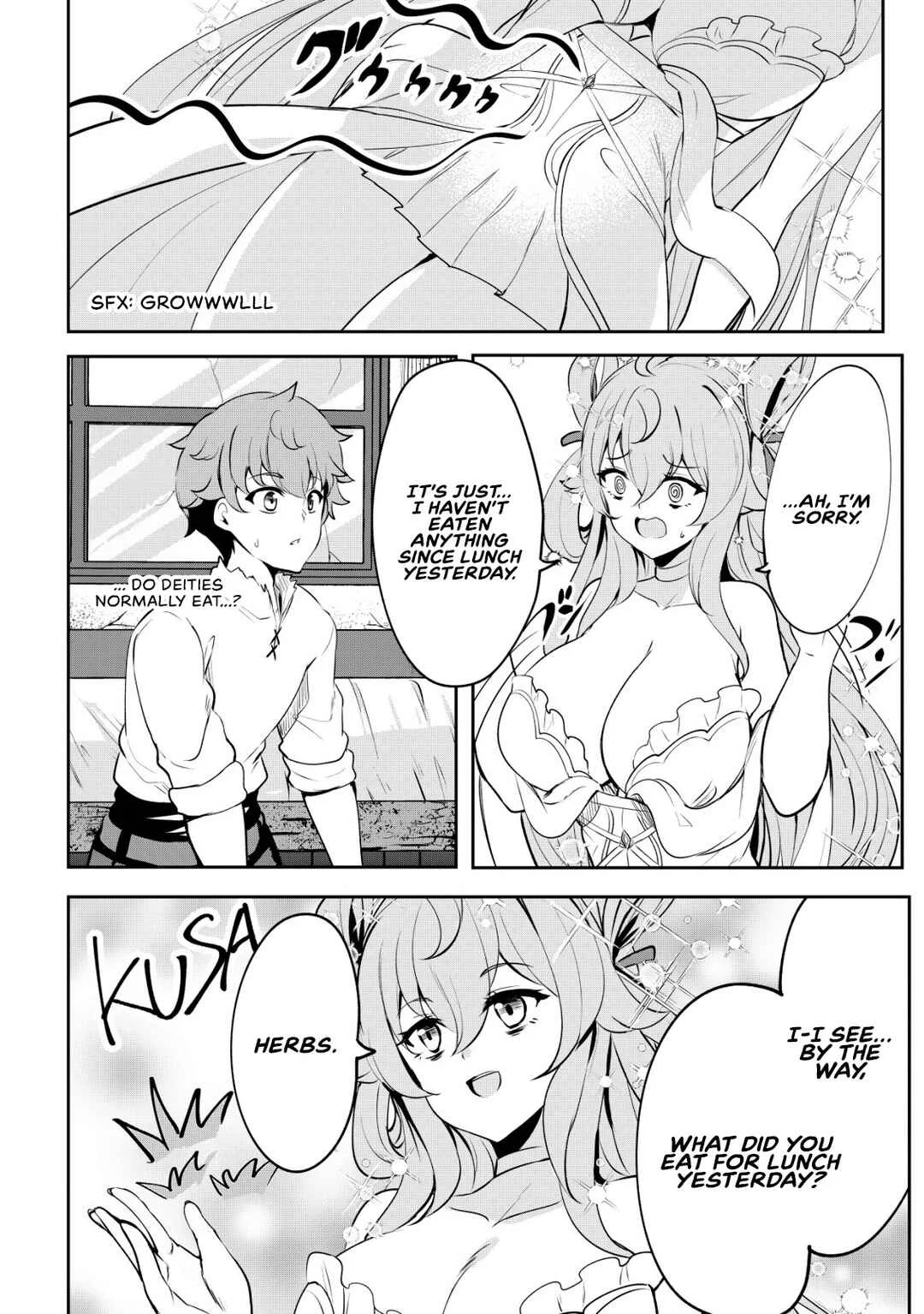Dore dake Doryoku Shite mo Mannen Level 0 no Ore wa Tsuihou Sareta ~Shin no Teki to Yobareta Shounen wa, Shachiku Megami to Deatte Saikyou no Chikara wo Te ni Ireru~ Chapter 3: The goddess's request - Page 11