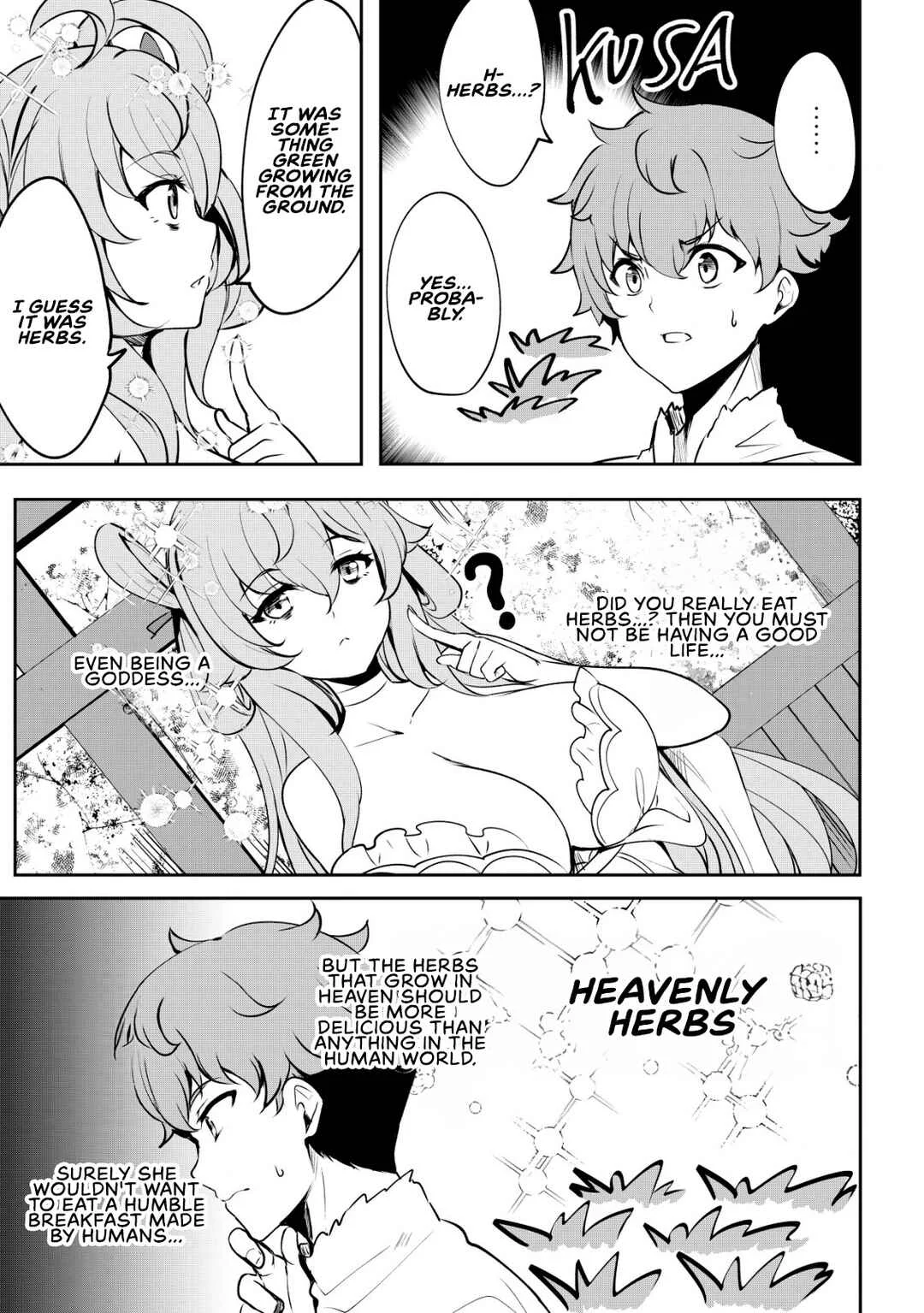 Dore dake Doryoku Shite mo Mannen Level 0 no Ore wa Tsuihou Sareta ~Shin no Teki to Yobareta Shounen wa, Shachiku Megami to Deatte Saikyou no Chikara wo Te ni Ireru~ Chapter 3: The goddess's request - Page 12