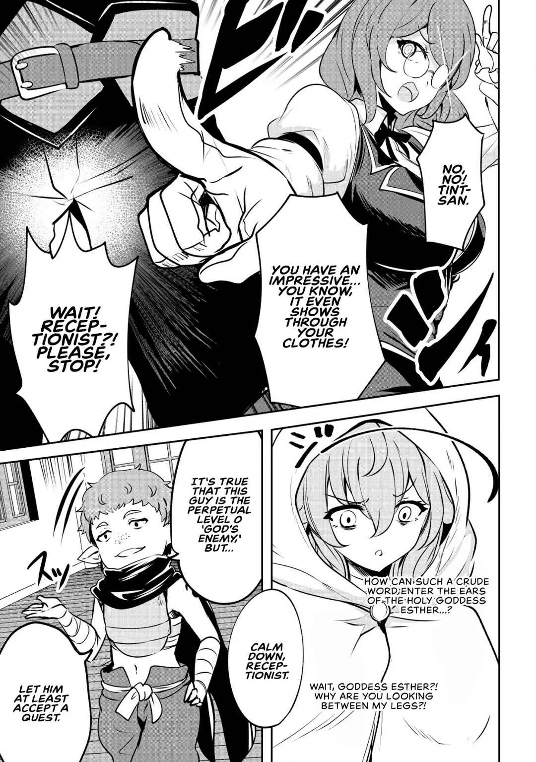 Dore dake Doryoku Shite mo Mannen Level 0 no Ore wa Tsuihou Sareta ~Shin no Teki to Yobareta Shounen wa, Shachiku Megami to Deatte Saikyou no Chikara wo Te ni Ireru~ Chapter 4: The power of tint - Page 12