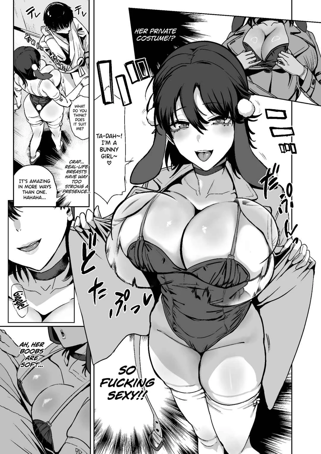 Dosukebe Bakunyuu Bunny Girl Ana de Doutei Sotsugyou Chapter 1 - Page 4