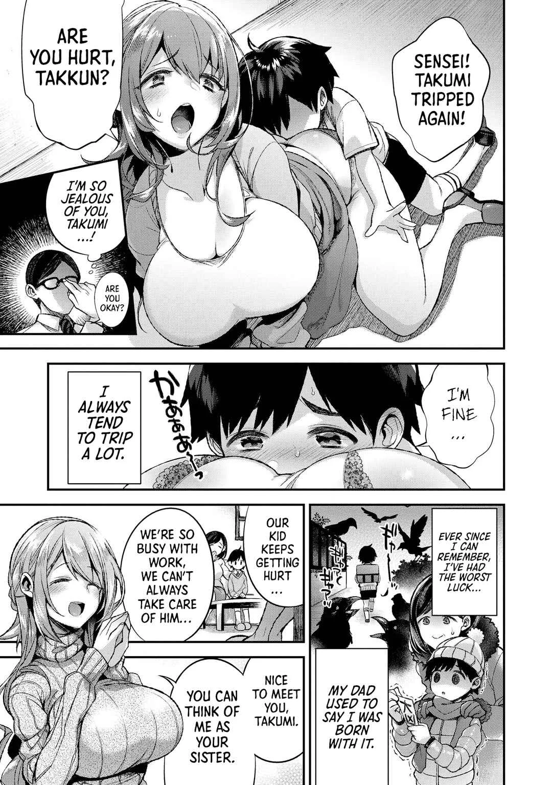 Ecchi na Onee-san ga Shounen ni Itazura shichau Oneshota Chapter 1: The Overwhelming Housekeeper - Page 3