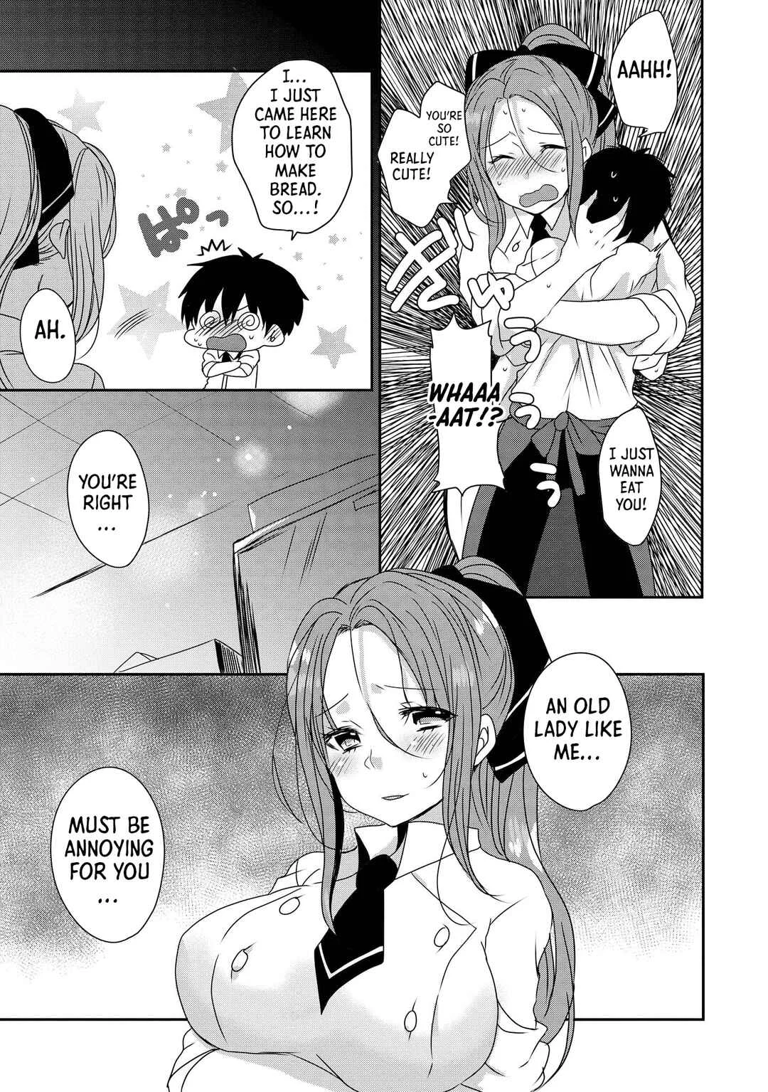 Ecchi na Onee-san ga Shounen ni Itazura shichau Oneshota Chapter 3: The Bakery Lady - Page 13