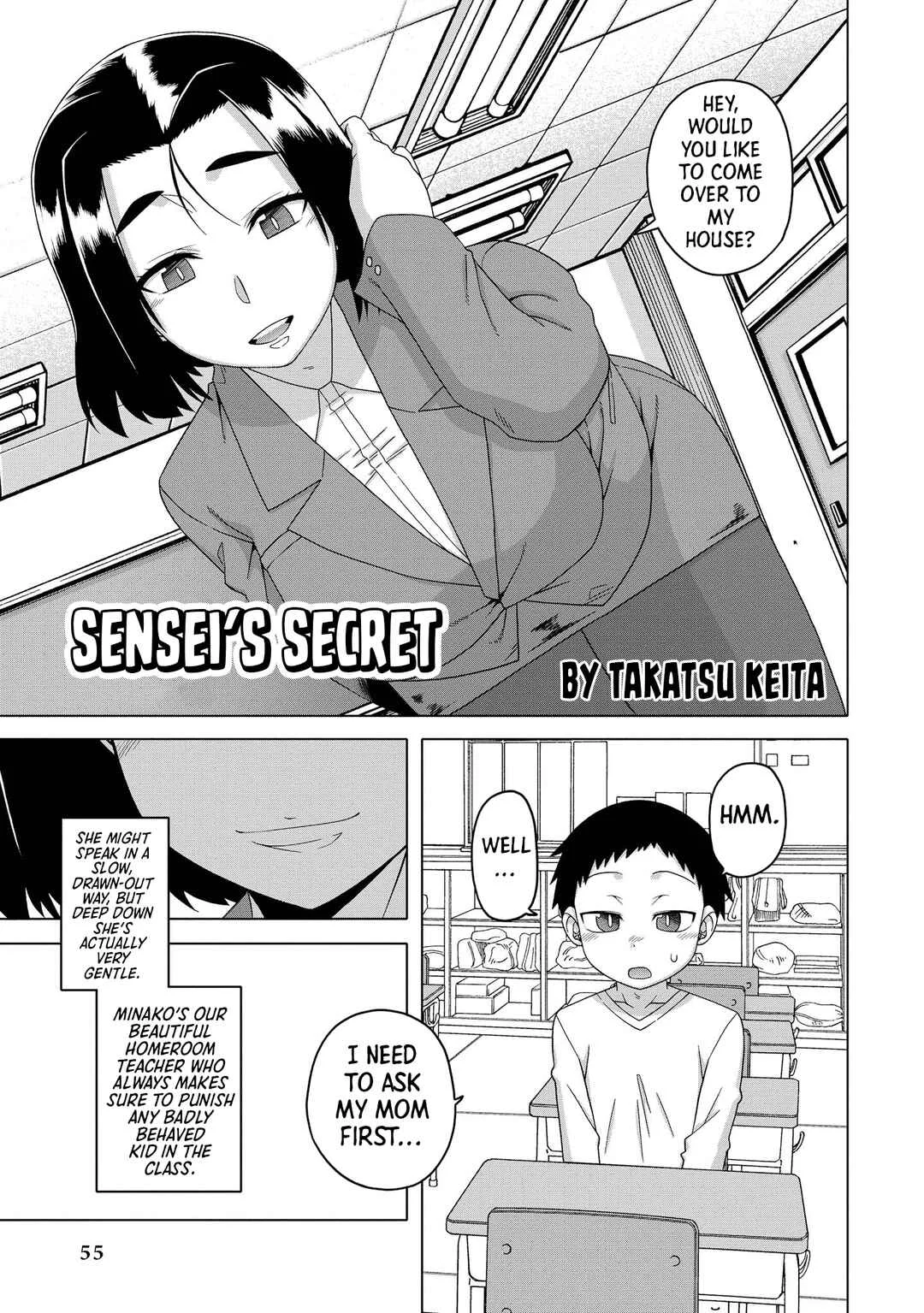 Ecchi na Onee-san ga Shounen ni Itazura shichau Oneshota Chapter 4: Sensei’s Secret - Page 1