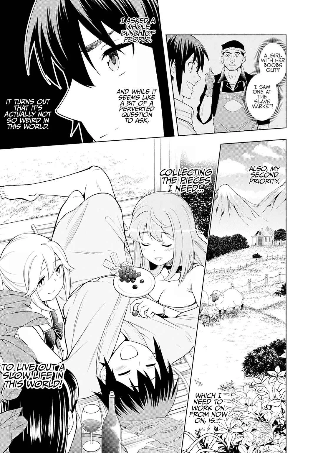 Eroge no Sekai de Slow Life: Issho ni Isekai Ten'i Shitekita Yarisaa no Daigakusei-tachi ni Tsuihou Sareta node, Henkyou de Muteki ni Natte Shin no Heroine-tachi to Yoroshiku Yarimasu Chapter 2 - Page 5