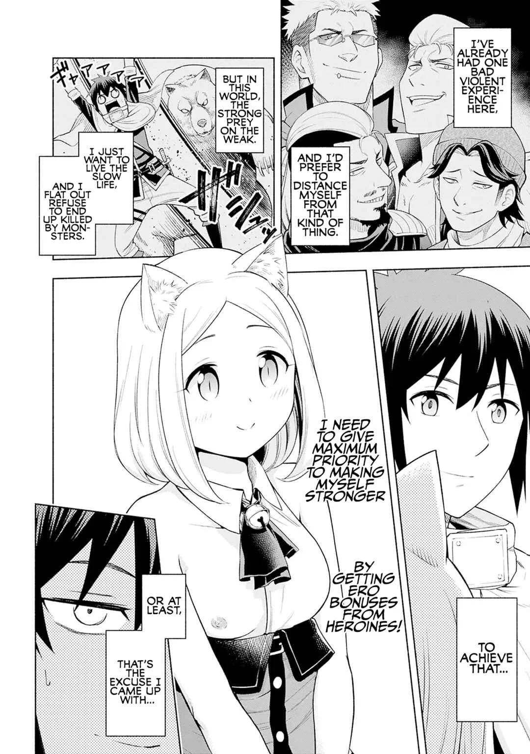 Eroge no Sekai de Slow Life: Issho ni Isekai Ten'i Shitekita Yarisaa no Daigakusei-tachi ni Tsuihou Sareta node, Henkyou de Muteki ni Natte Shin no Heroine-tachi to Yoroshiku Yarimasu Chapter 2 - Page 6